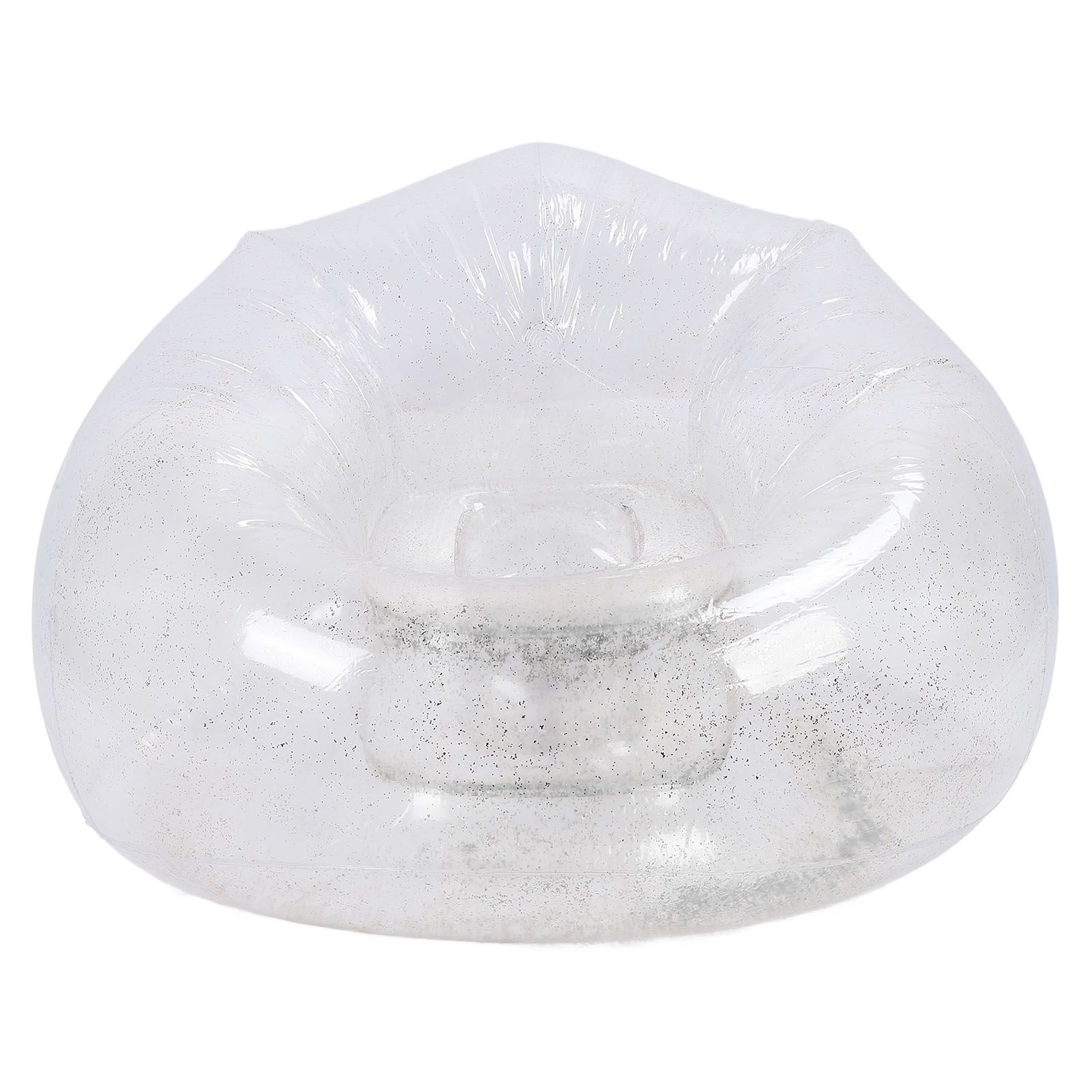 Inflatable Chair Comfortable Relaxing Transparent Ergonomic Space Saving PVC view 3