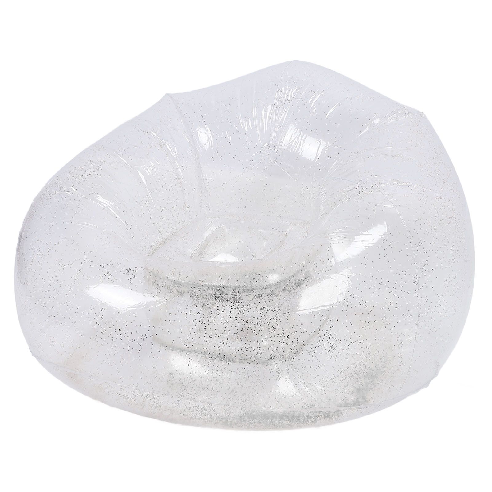 Inflatable Chair Comfortable Relaxing Transparent Ergonomic Space Saving PVC view 4