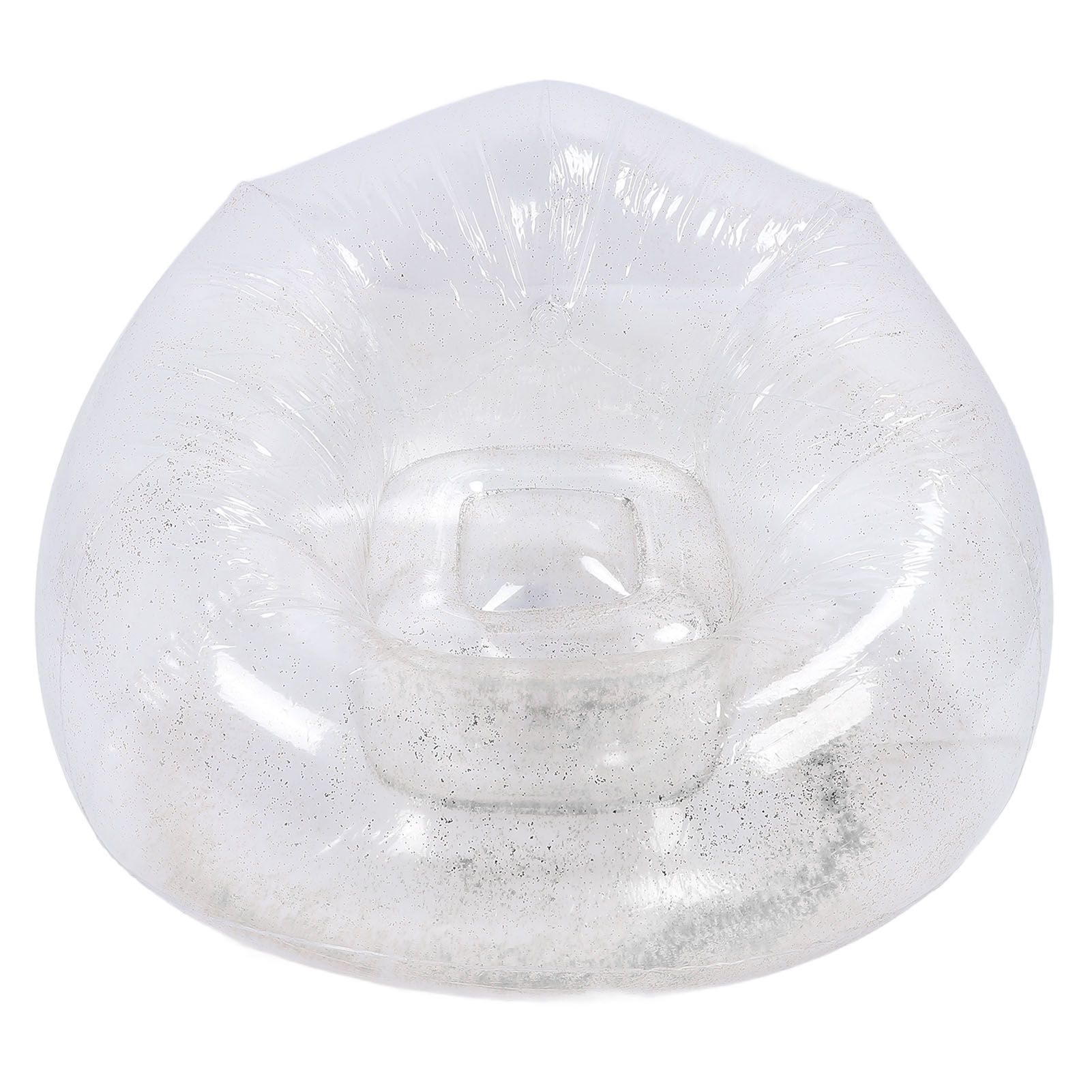 Inflatable Chair Comfortable Relaxing Transparent Ergonomic Space Saving PVC view 6