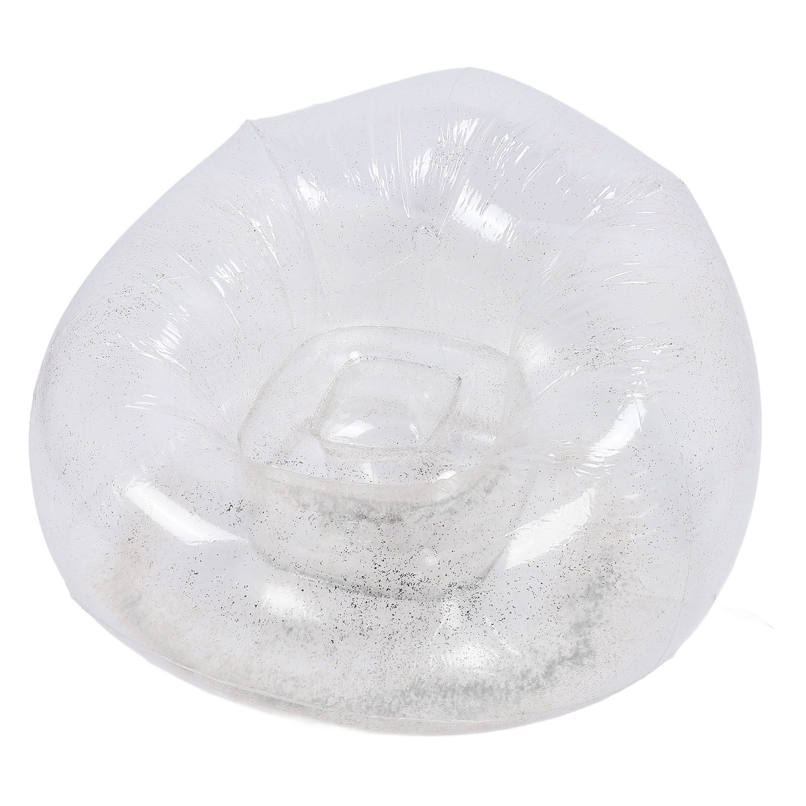 Inflatable Chair Comfortable Relaxing Transparent Ergonomic Space Saving PVC view 8