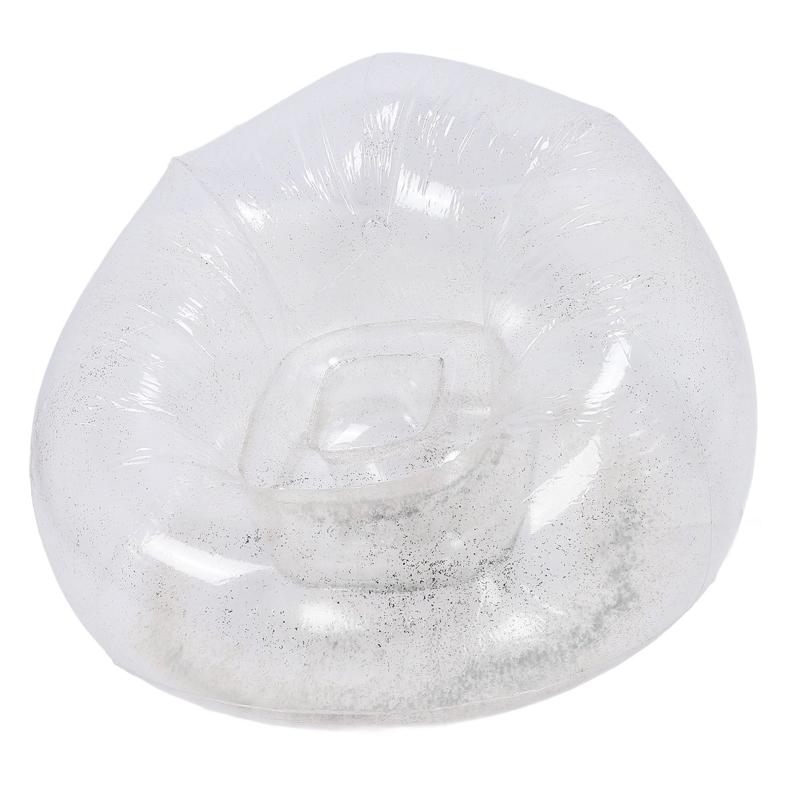 Inflatable Chair Comfortable Relaxing Transparent Ergonomic Space Saving PVC view 12