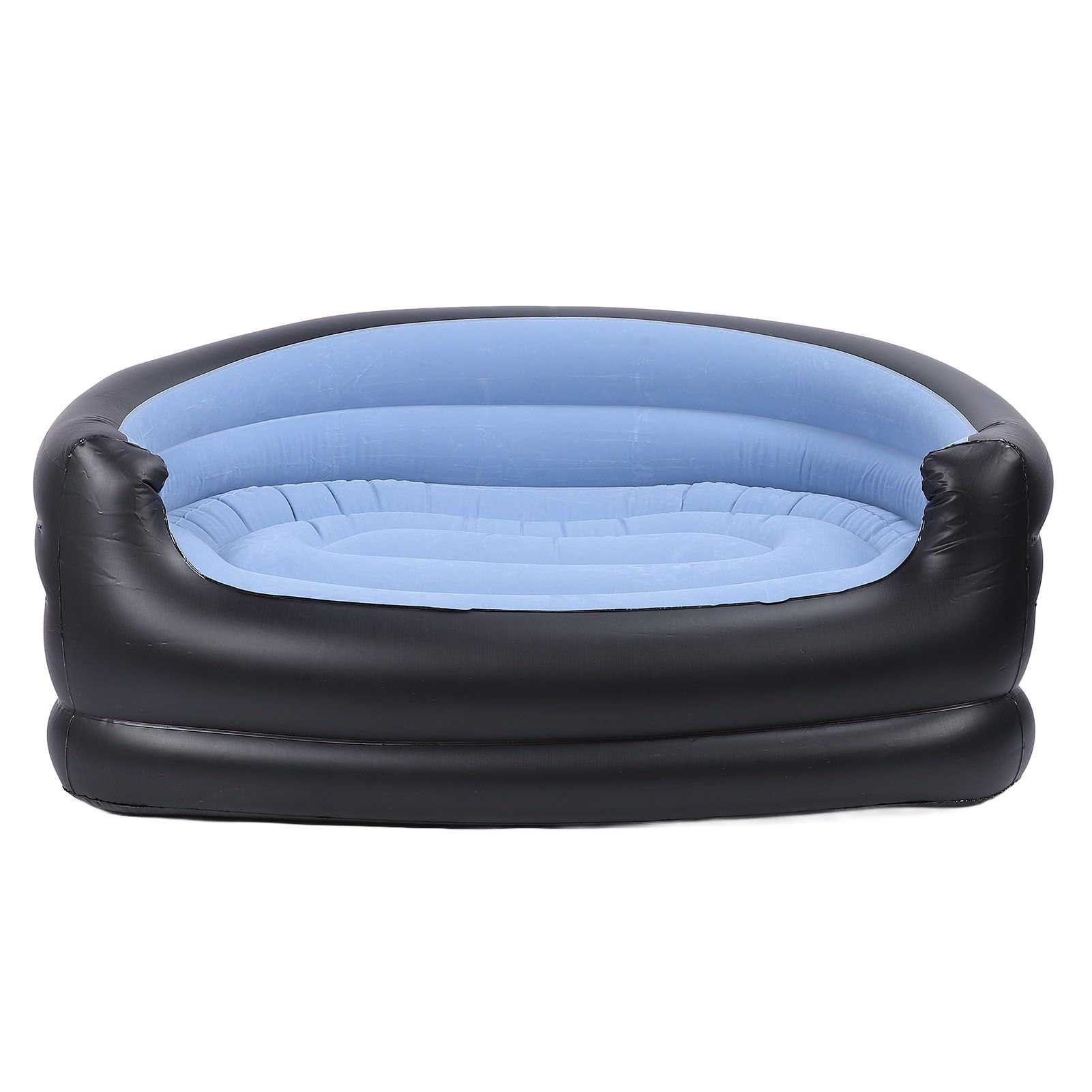 Inflatable Chair PVC and Velvet Water Proof Comfortable Portable Blow Up Couch