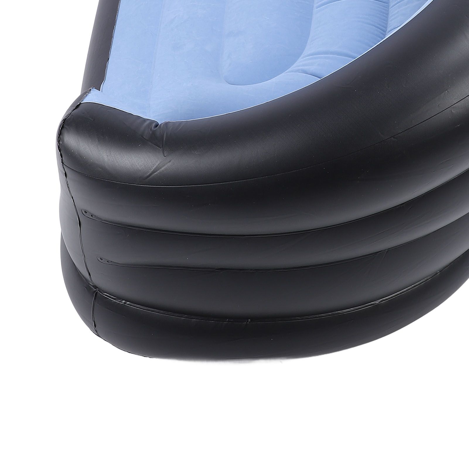 Inflatable Chair PVC and Velvet Water Proof Comfortable Portable Blow Up Couch view 2
