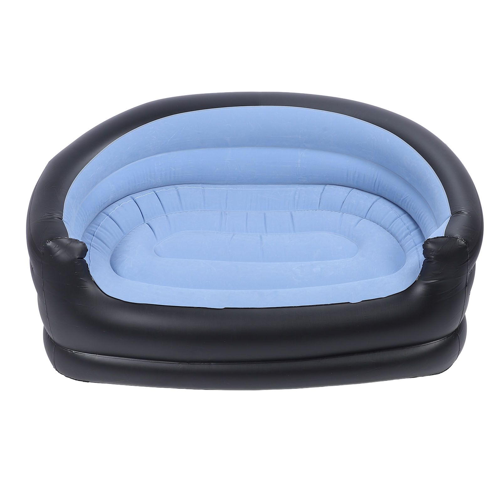 Inflatable Chair PVC and Velvet Water Proof Comfortable Portable Blow Up Couch view 4