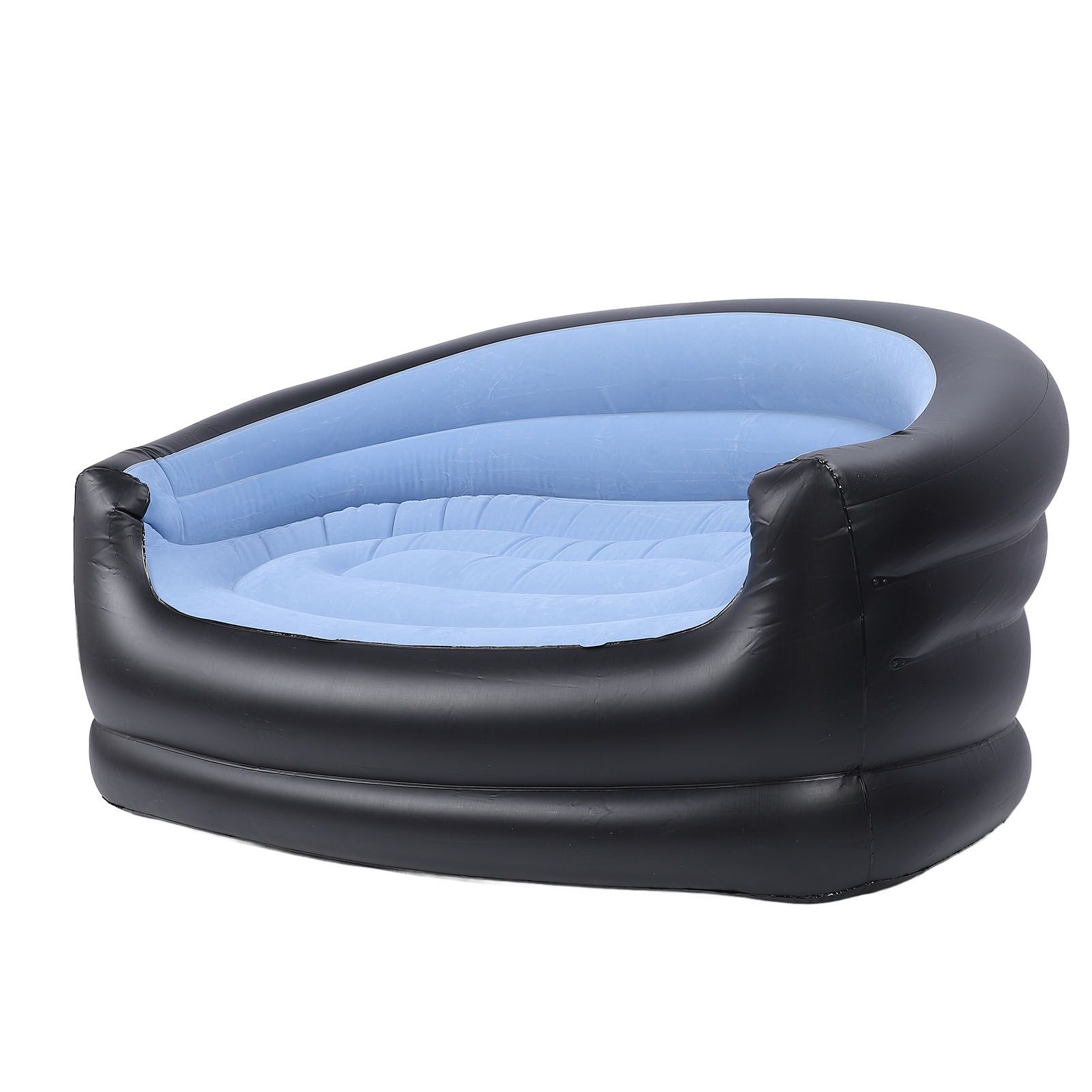 Inflatable Chair PVC and Velvet Water Proof Comfortable Portable Blow Up Couch view 6
