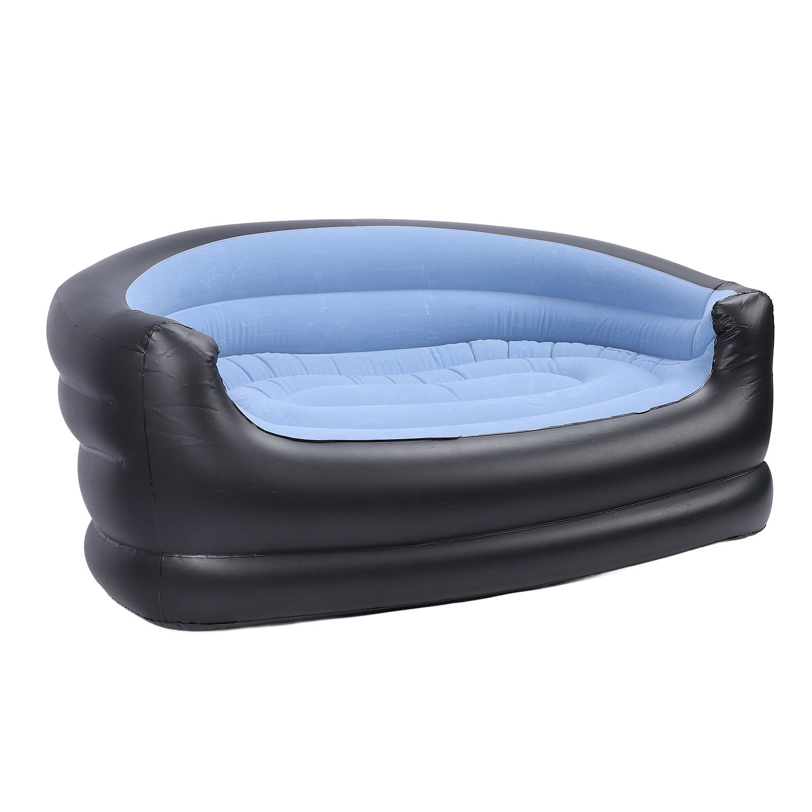 Inflatable Chair PVC and Velvet Water Proof Comfortable Portable Blow Up Couch view 8