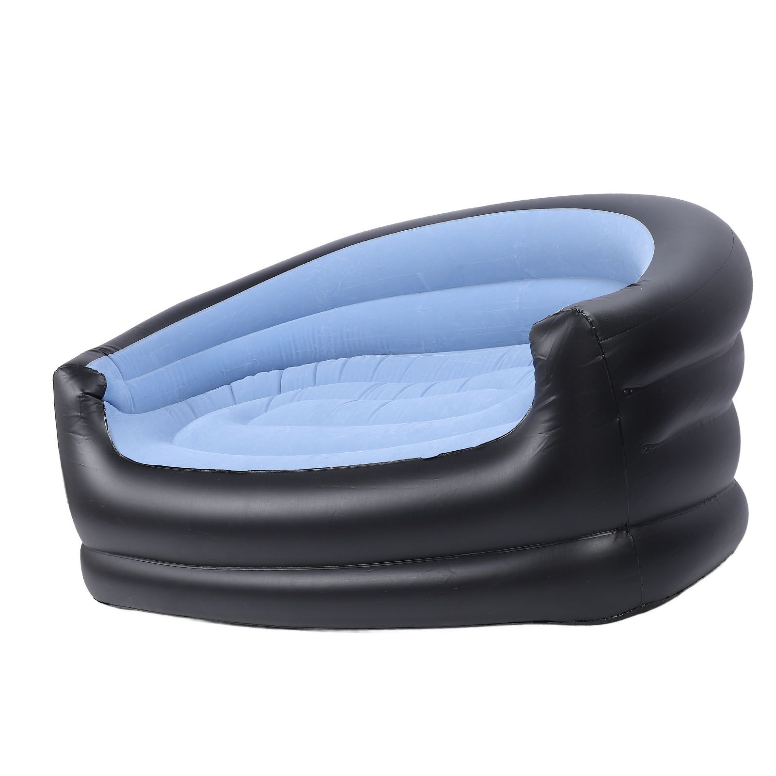 Inflatable Chair PVC and Velvet Water Proof Comfortable Portable Blow Up Couch view 9