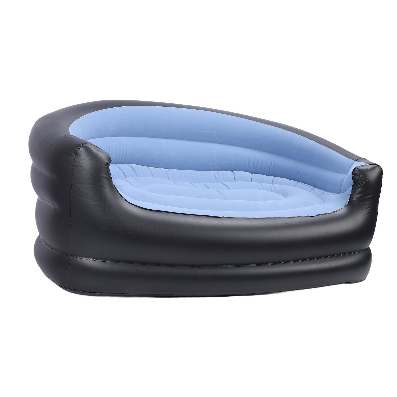 Inflatable Chair PVC and Velvet Water Proof Comfortable Portable Blow Up Couch view 11