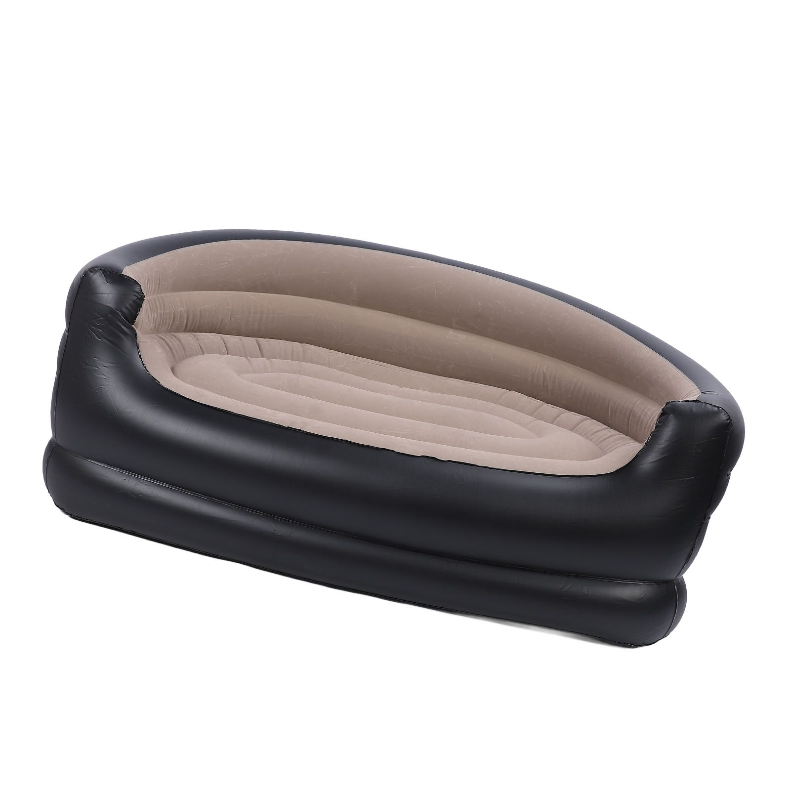 Inflatable Chair PVC and Velvet Water Proof Comfortable Portable Blow Up Couch view 9
