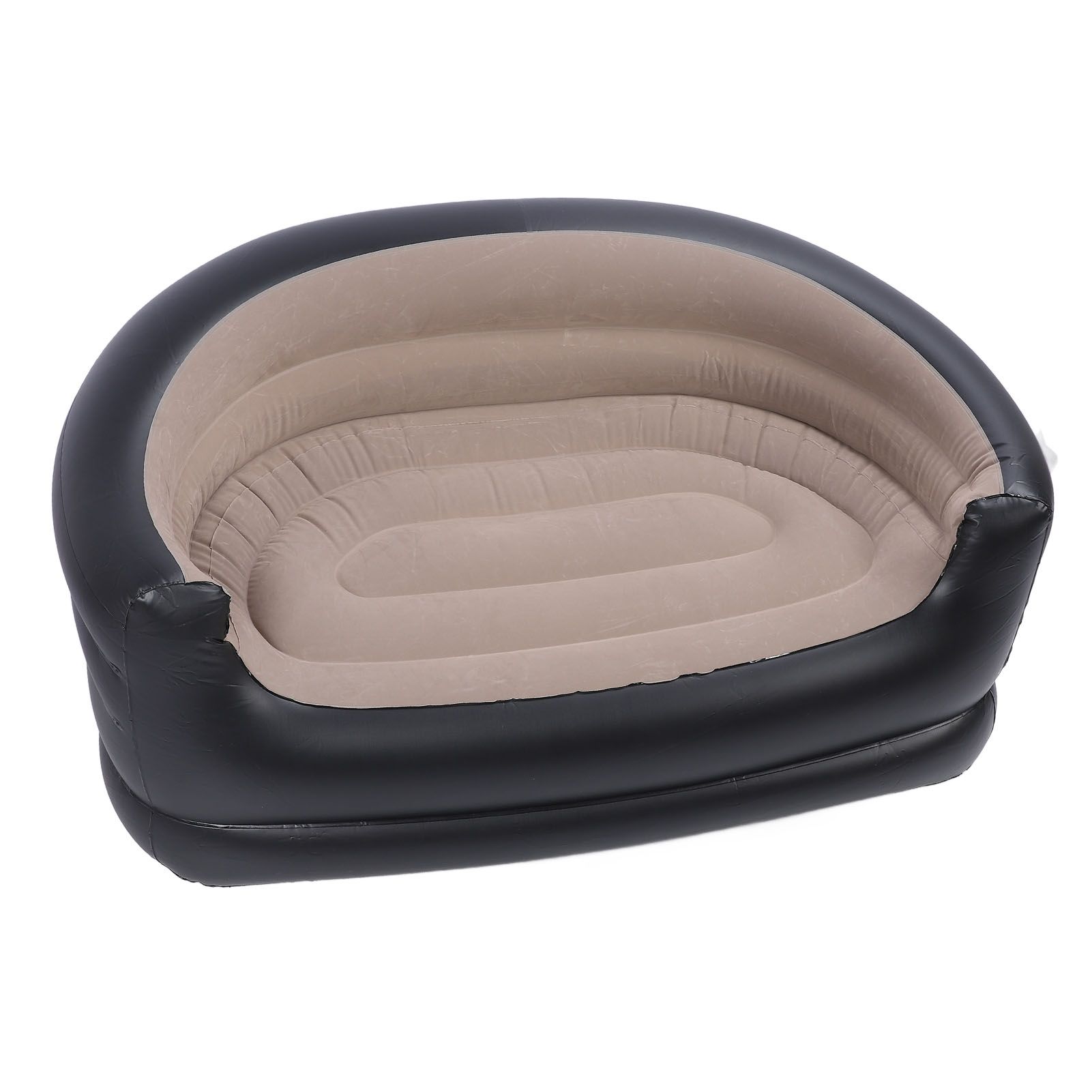 Inflatable Chair PVC and Velvet Water Proof Comfortable Portable Blow Up Couch view 11