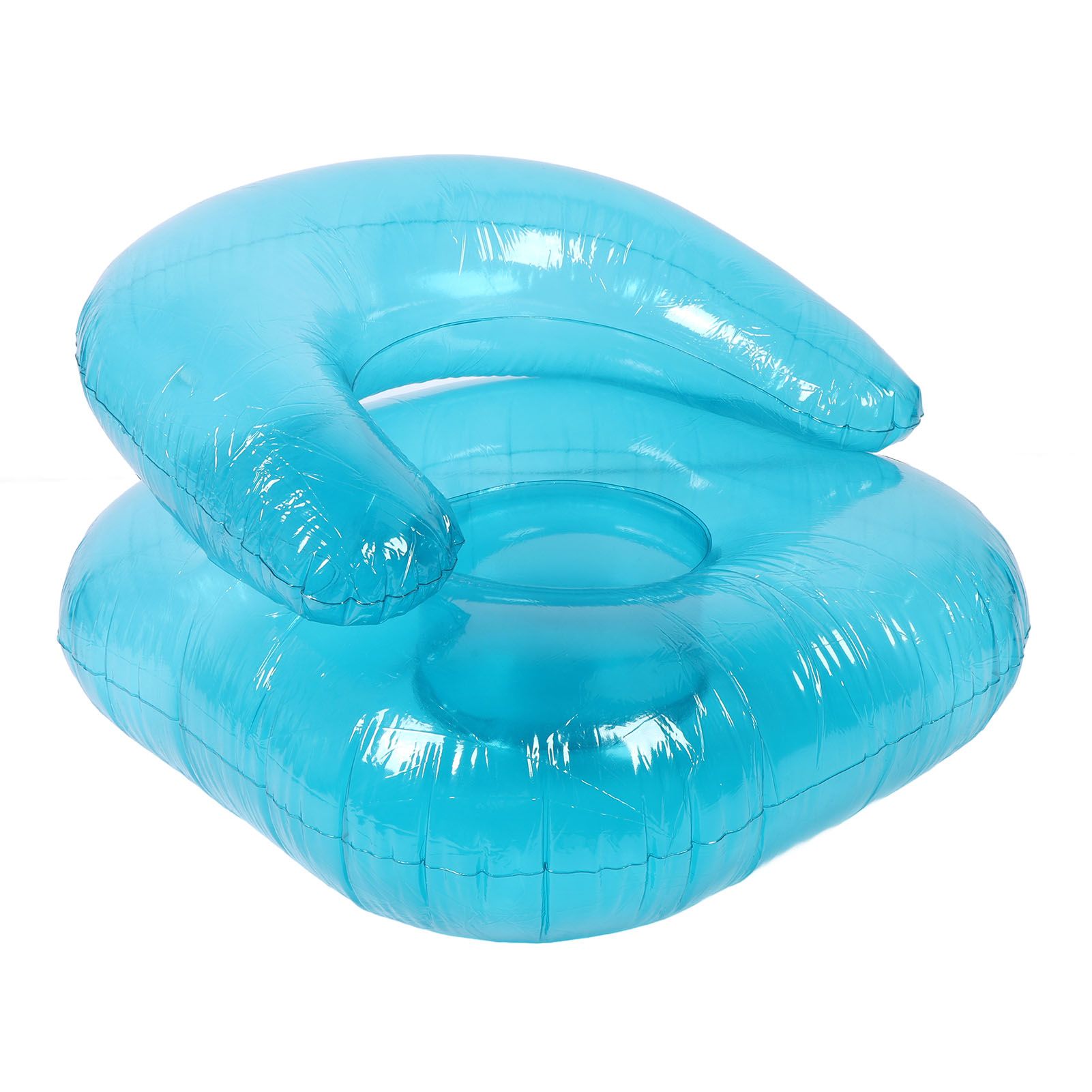 Inflatable Sofa PVC Transparent Ergonomic Blow Up Chair for Indoor Bedroom