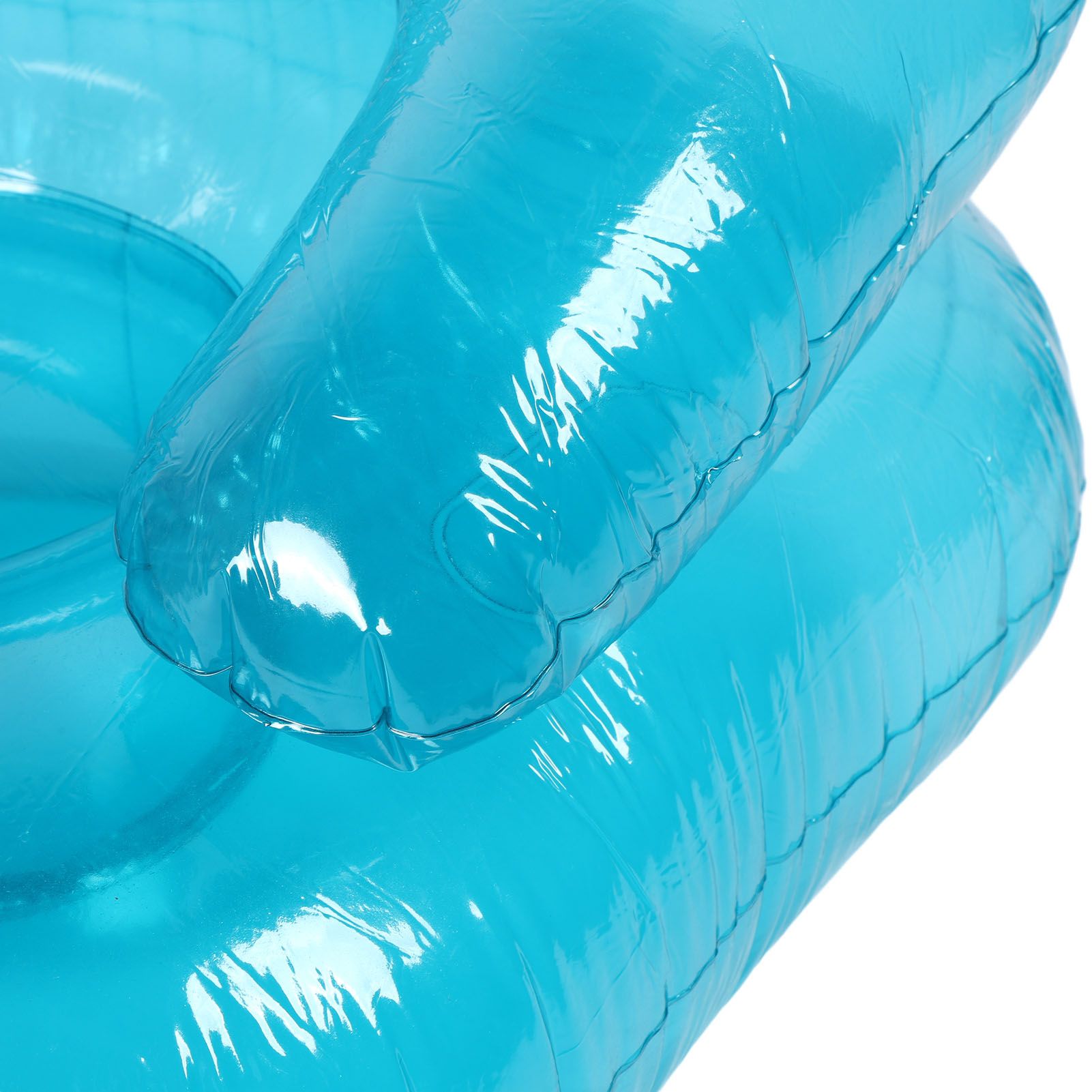 Inflatable Sofa PVC Transparent Ergonomic Blow Up Chair for Indoor Bedroom view 2