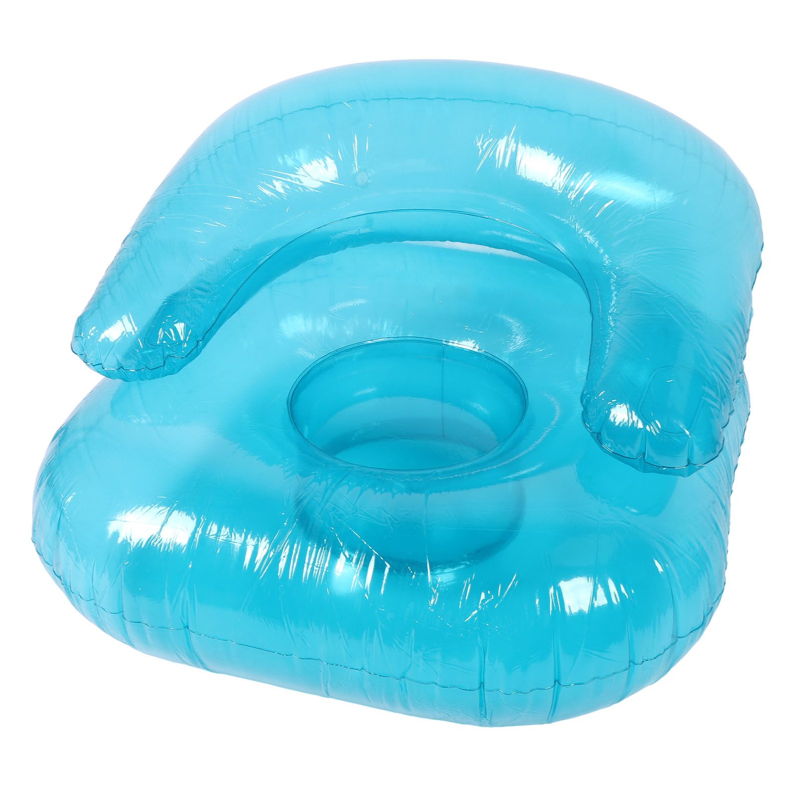 Inflatable Sofa PVC Transparent Ergonomic Blow Up Chair for Indoor Bedroom view 4