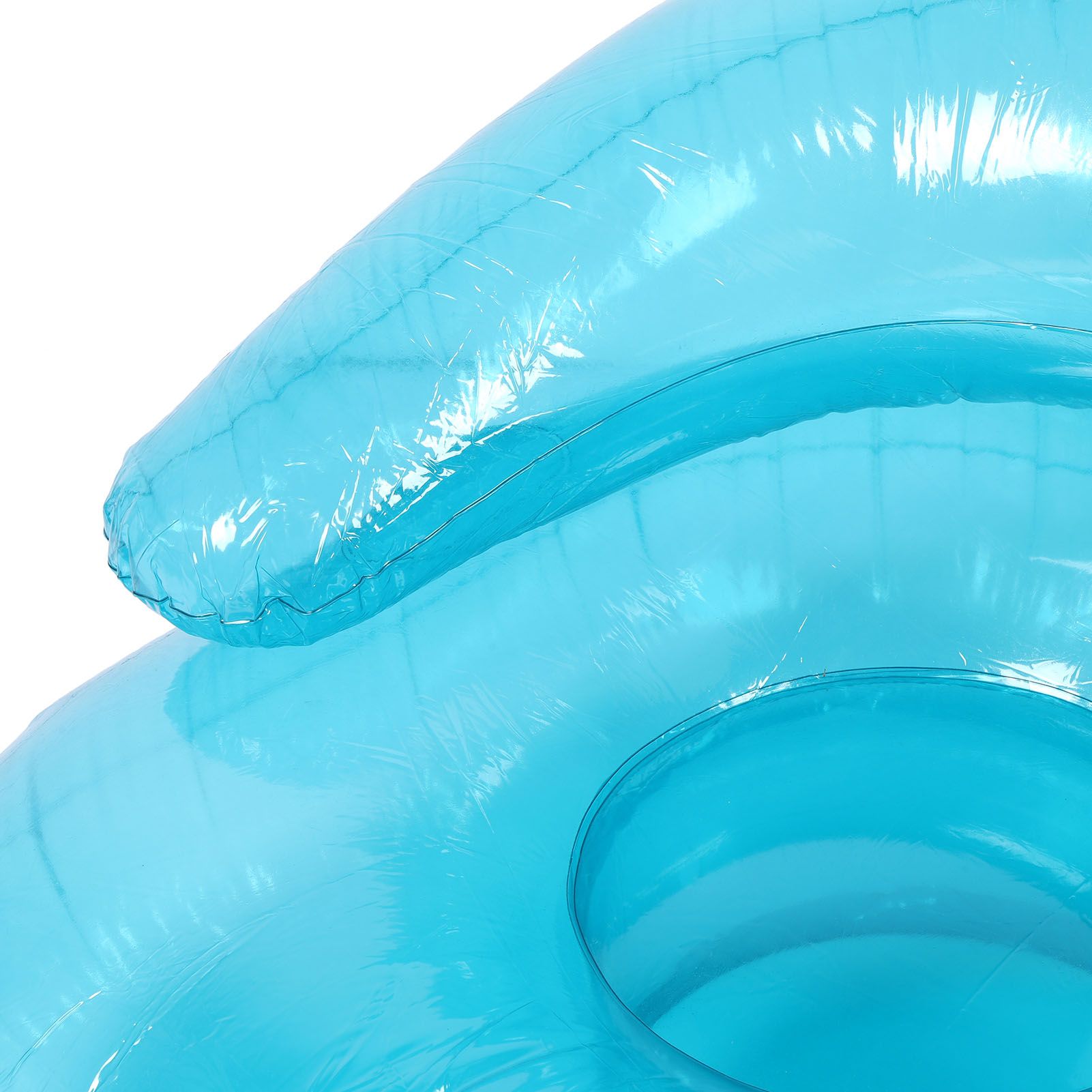 Inflatable Sofa PVC Transparent Ergonomic Blow Up Chair for Indoor Bedroom view 5