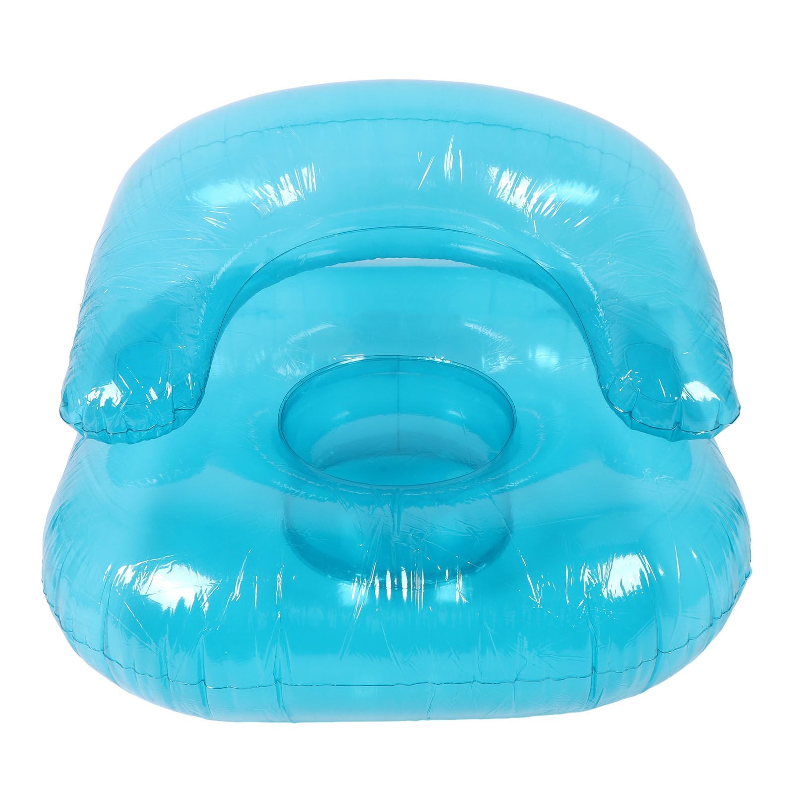 Inflatable Sofa PVC Transparent Ergonomic Blow Up Chair for Indoor Bedroom view 8
