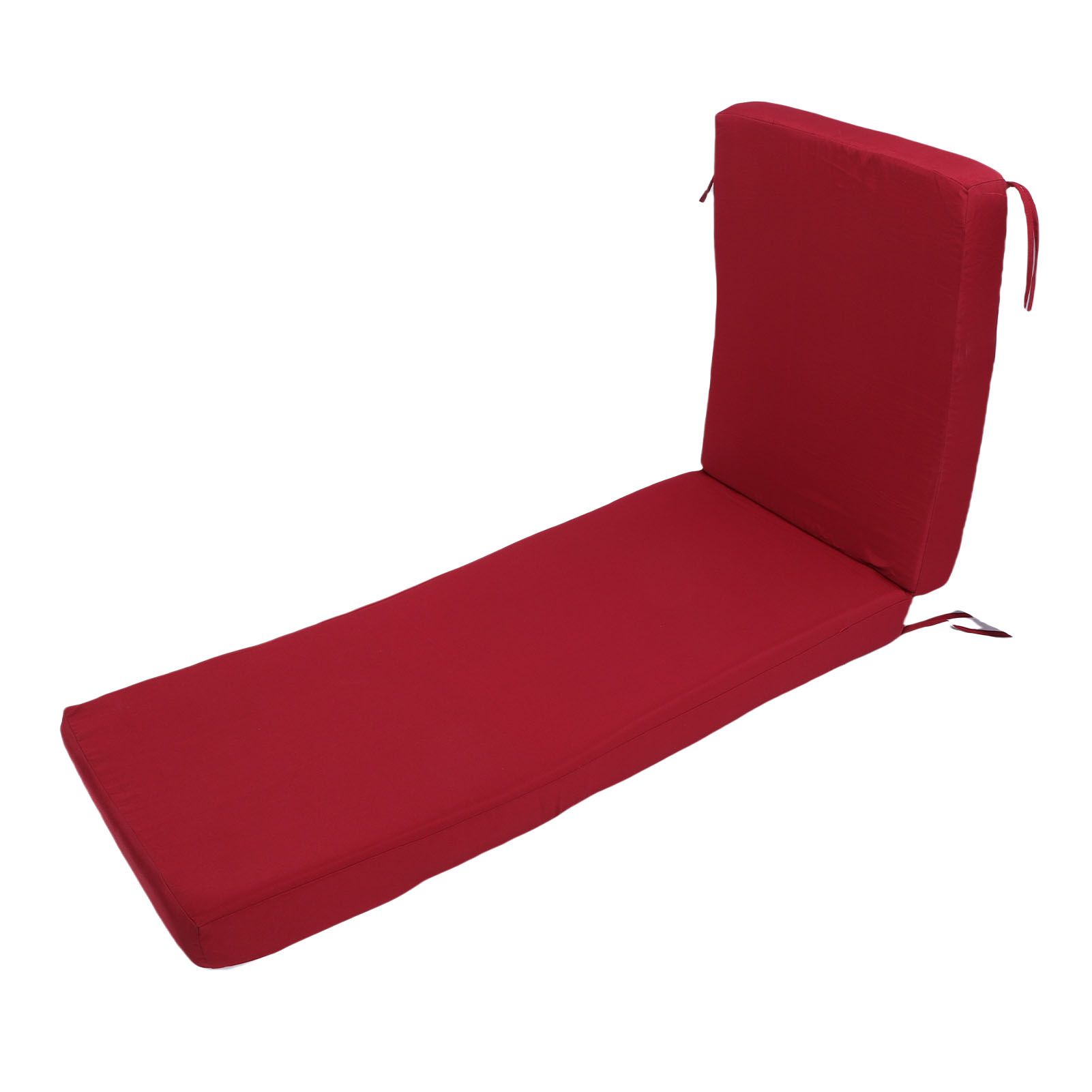 Lounge Chair Cushion with Ties Removable Rain Proof Fade Proof Sun Lounger view 5