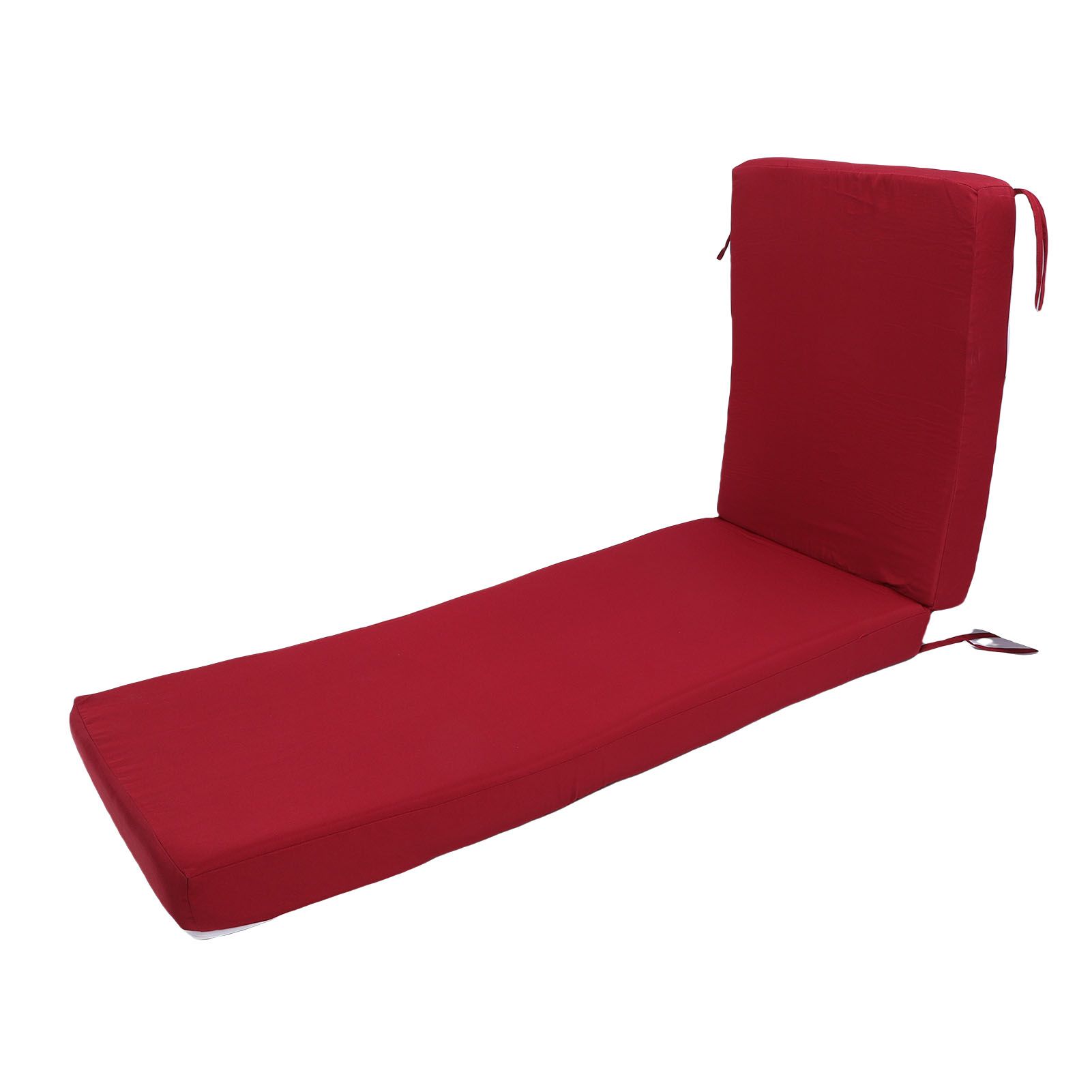 Lounge Chair Cushion with Ties Removable Rain Proof Fade Proof Sun Lounger view 6