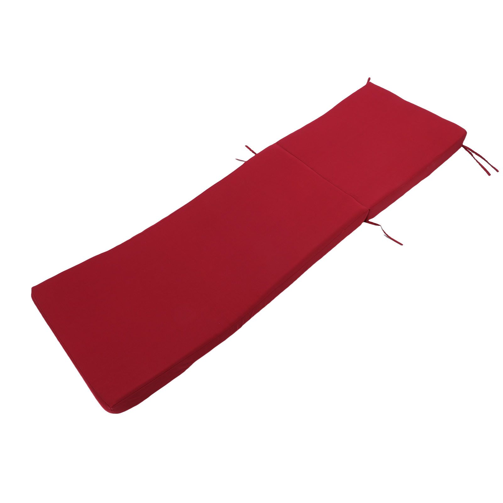 Lounge Chair Cushion with Ties Removable Rain Proof Fade Proof Sun Lounger view 7