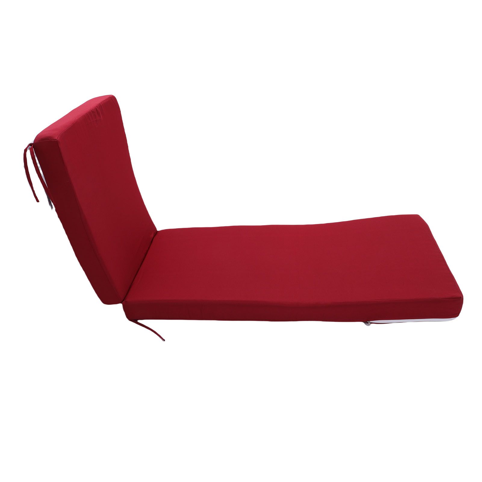 Lounge Chair Cushion with Ties Removable Rain Proof Fade Proof Sun Lounger view 10