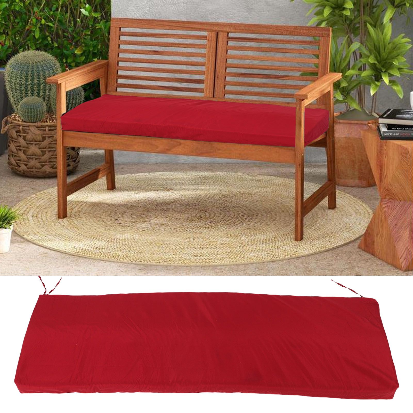 Outdoor Bench Cushion Water Proof Patio Furniture Garden Sofa Settee Couch view 11