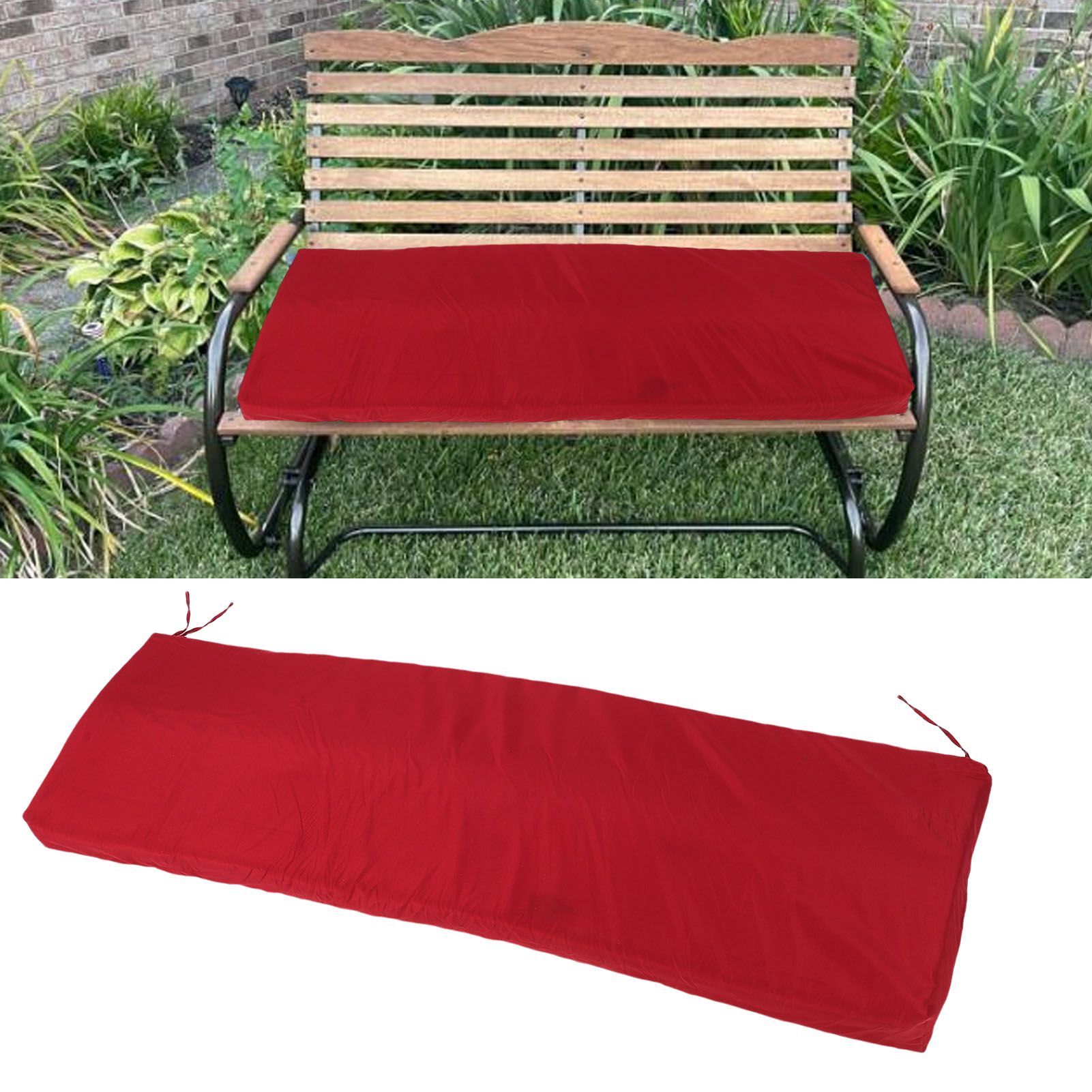 Outdoor Bench Cushion Water Proof Patio Furniture Garden Sofa Settee Couch view 12