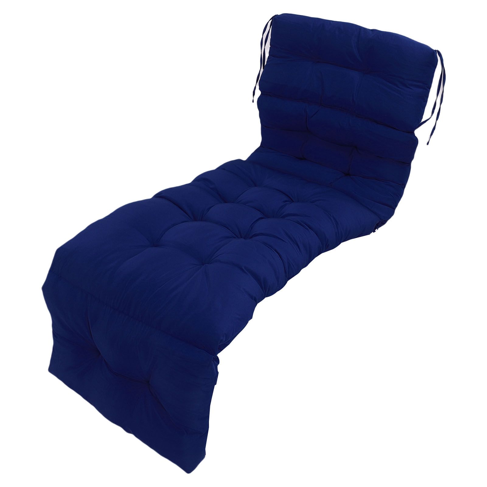 Indoor Outdoor Chaise Lounge Cushion with Ties Splashproof Lounge Chair view 6