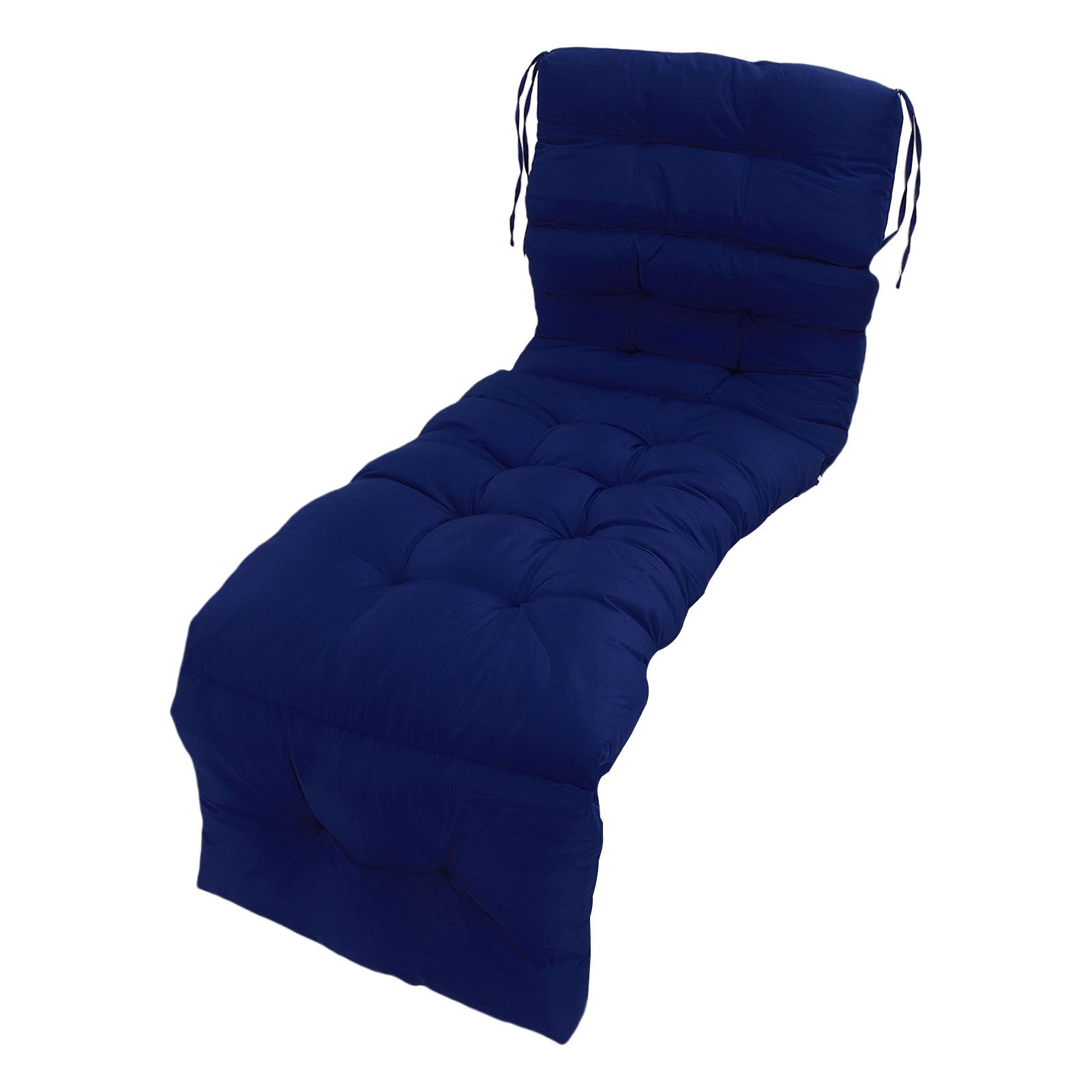 Indoor Outdoor Chaise Lounge Cushion with Ties Splashproof Lounge Chair view 7