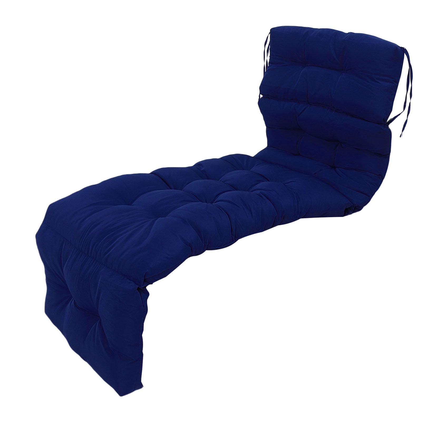 Indoor Outdoor Chaise Lounge Cushion with Ties Splashproof Lounge Chair view 8