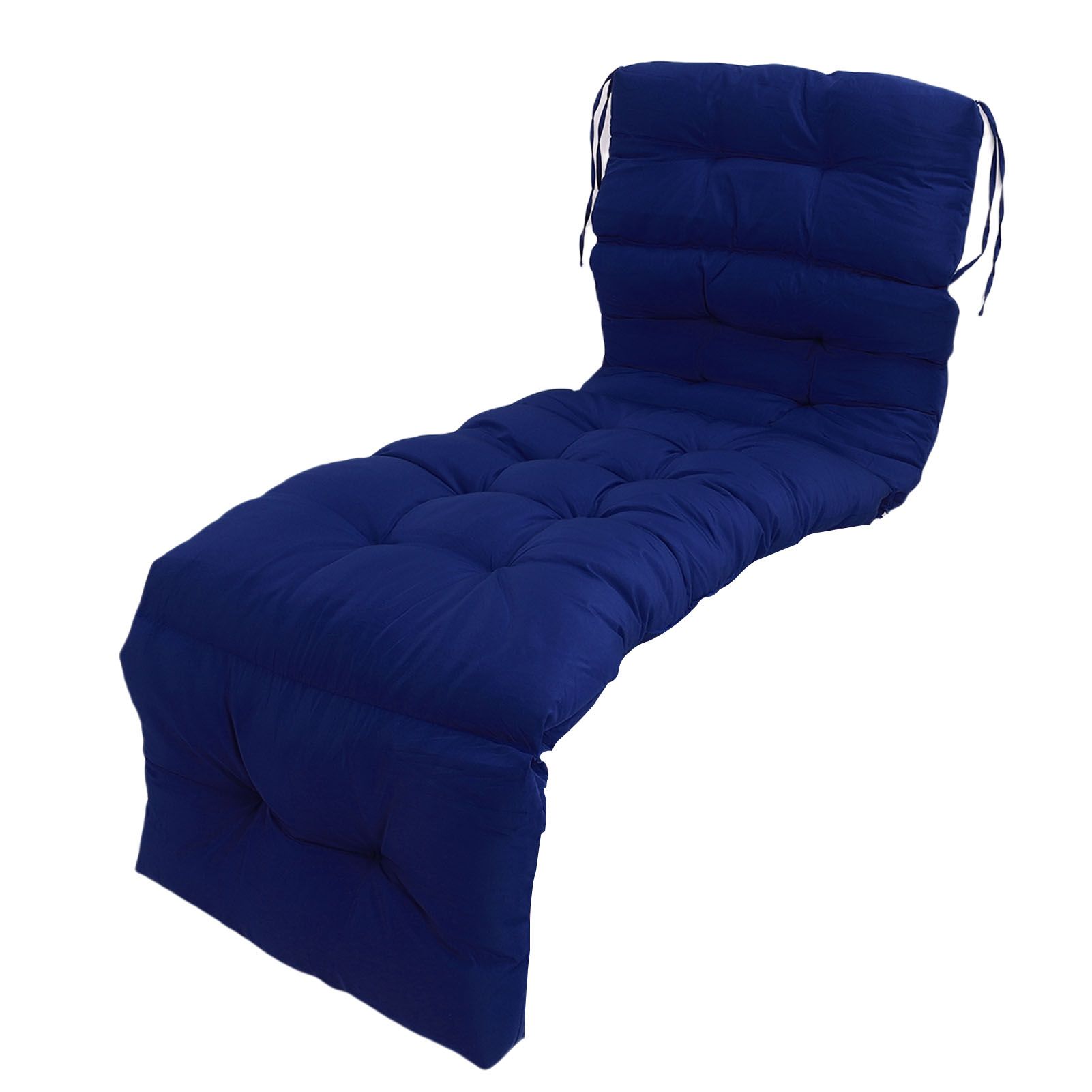 Indoor Outdoor Chaise Lounge Cushion with Ties Splashproof Lounge Chair view 9