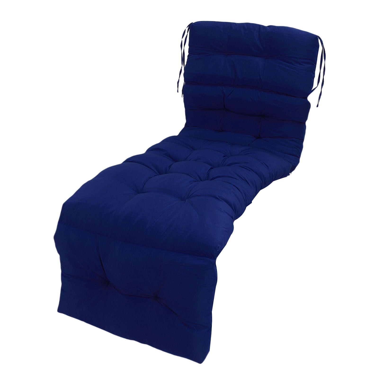Indoor Outdoor Chaise Lounge Cushion with Ties Splashproof Lounge Chair view 10