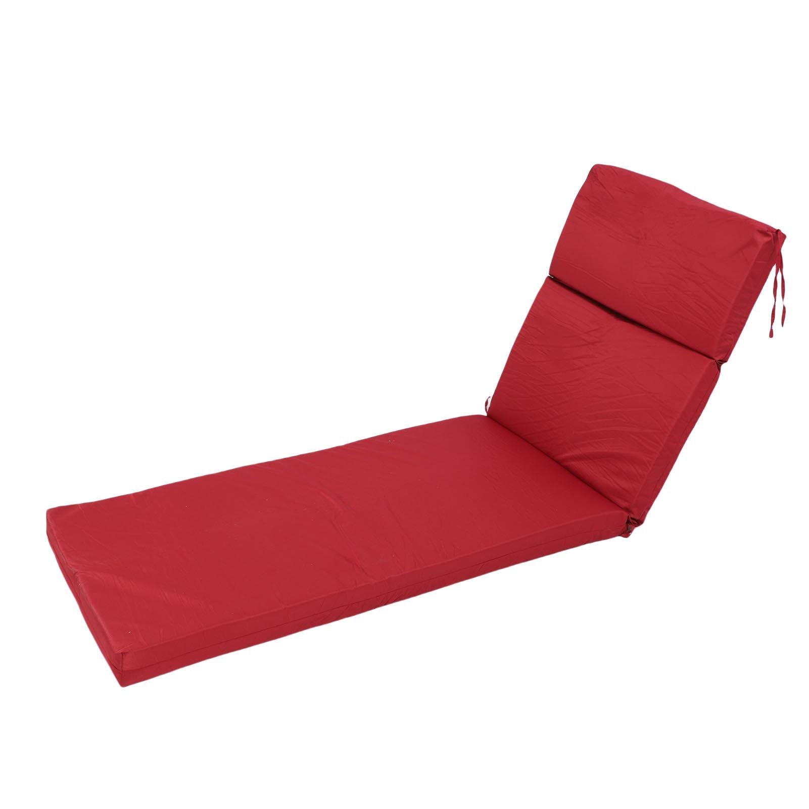 Chaise Lounge Cushion 55x183x7.5cm Polyester Thick PP Cotton Padding view 8