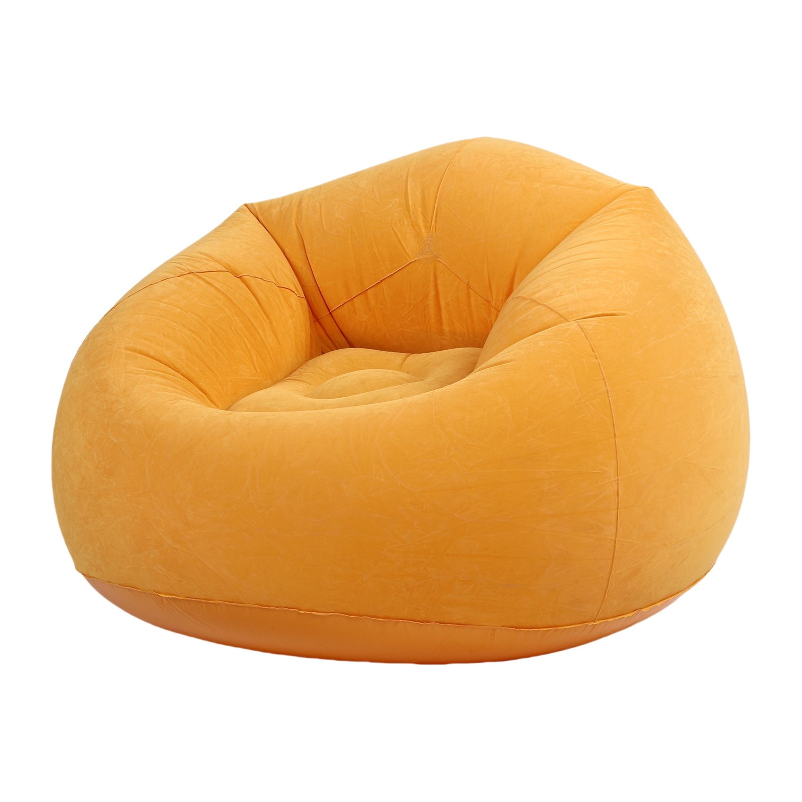 Inflatable Chair Single Sofa PVC Flocking Blow Up Lounge Couch for Living Room view 8