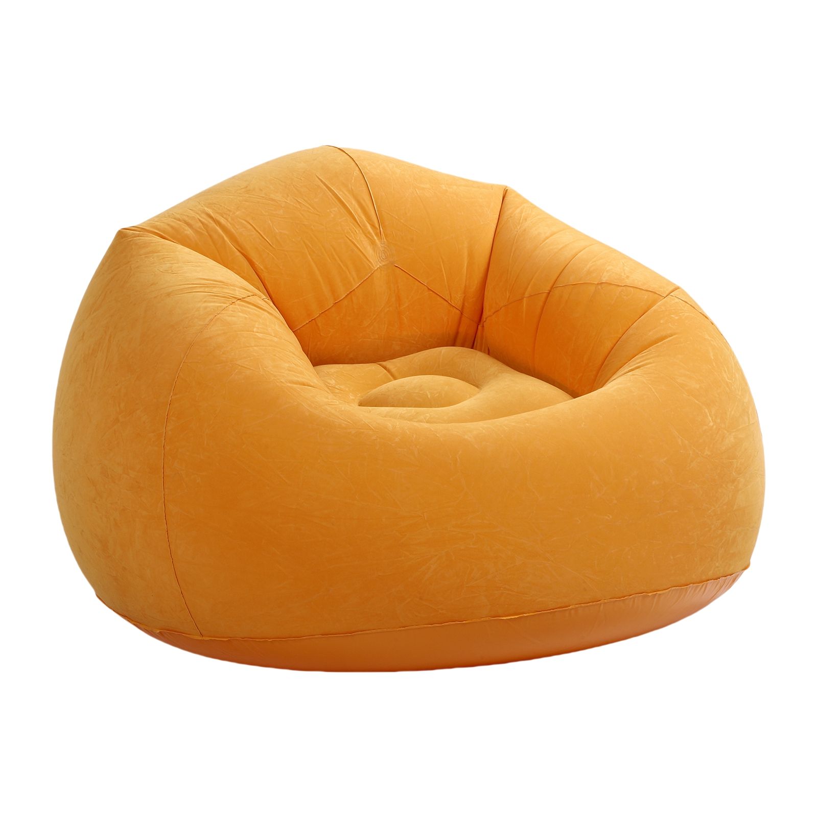 Inflatable Chair Single Sofa PVC Flocking Blow Up Lounge Couch for Living Room view 9
