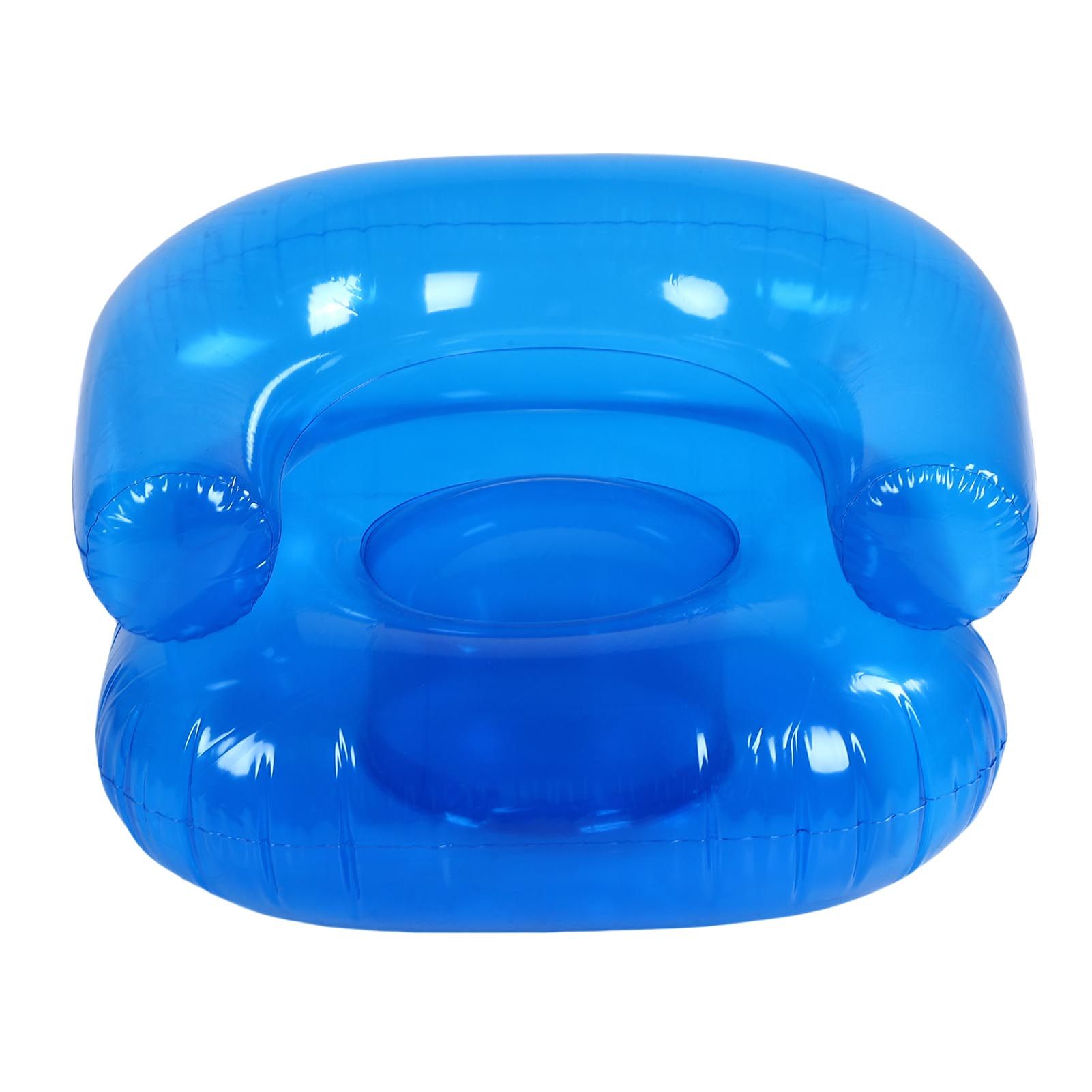 Inflatable Lounge Chair Transparent PVC Soft Comfortable Blow Up Couch for