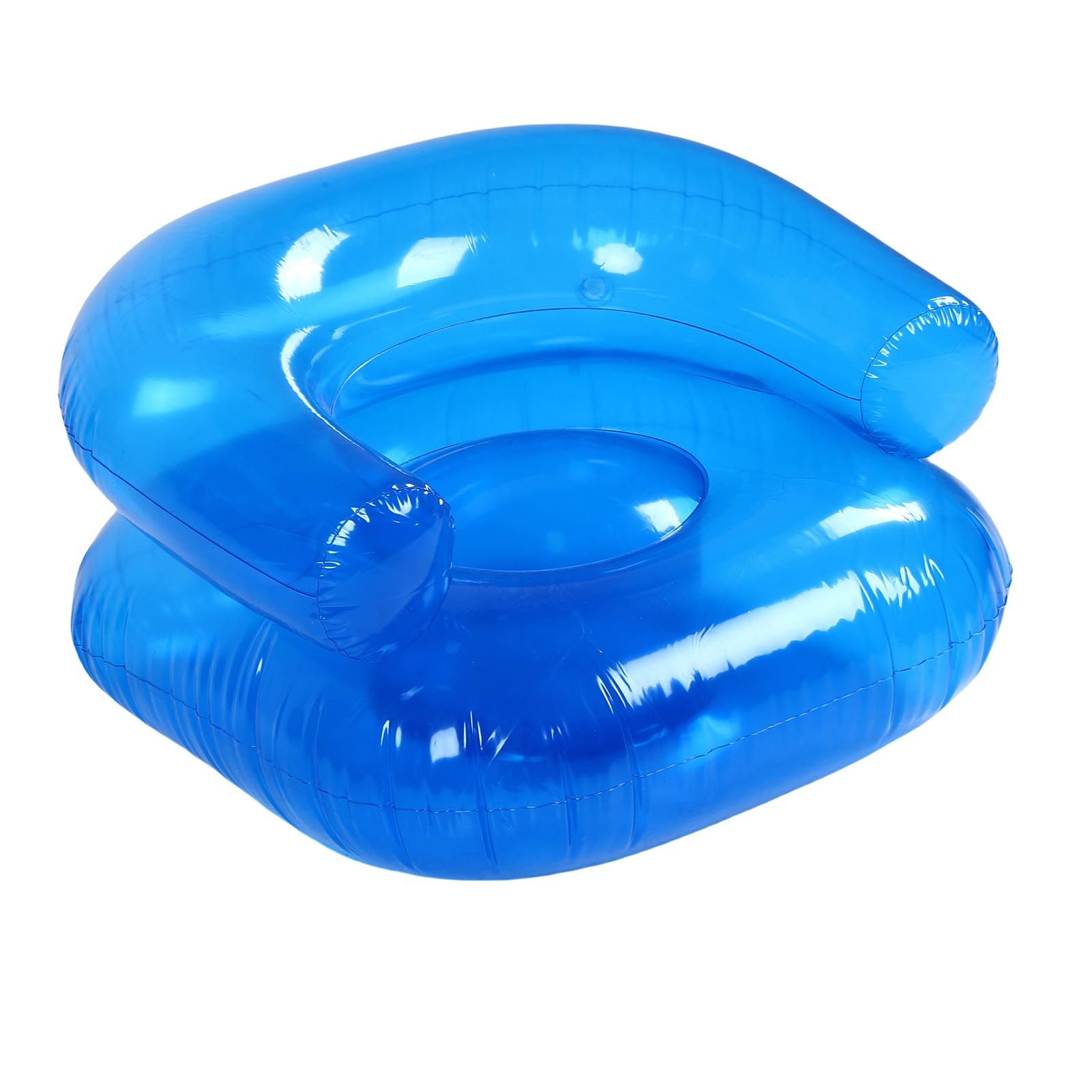 Inflatable Lounge Chair Transparent PVC Soft Comfortable Blow Up Couch for view 3