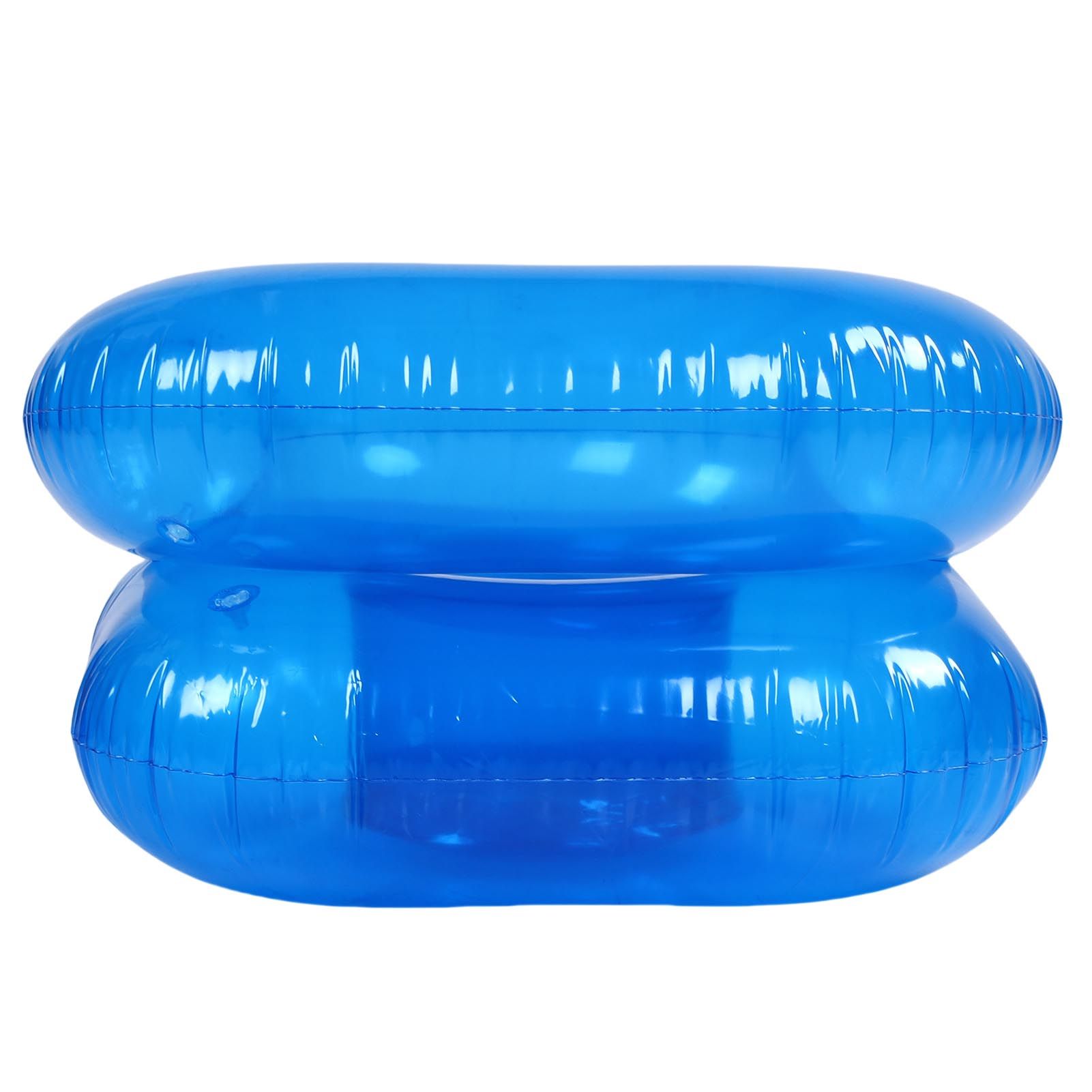 Inflatable Lounge Chair Transparent PVC Soft Comfortable Blow Up Couch for view 8