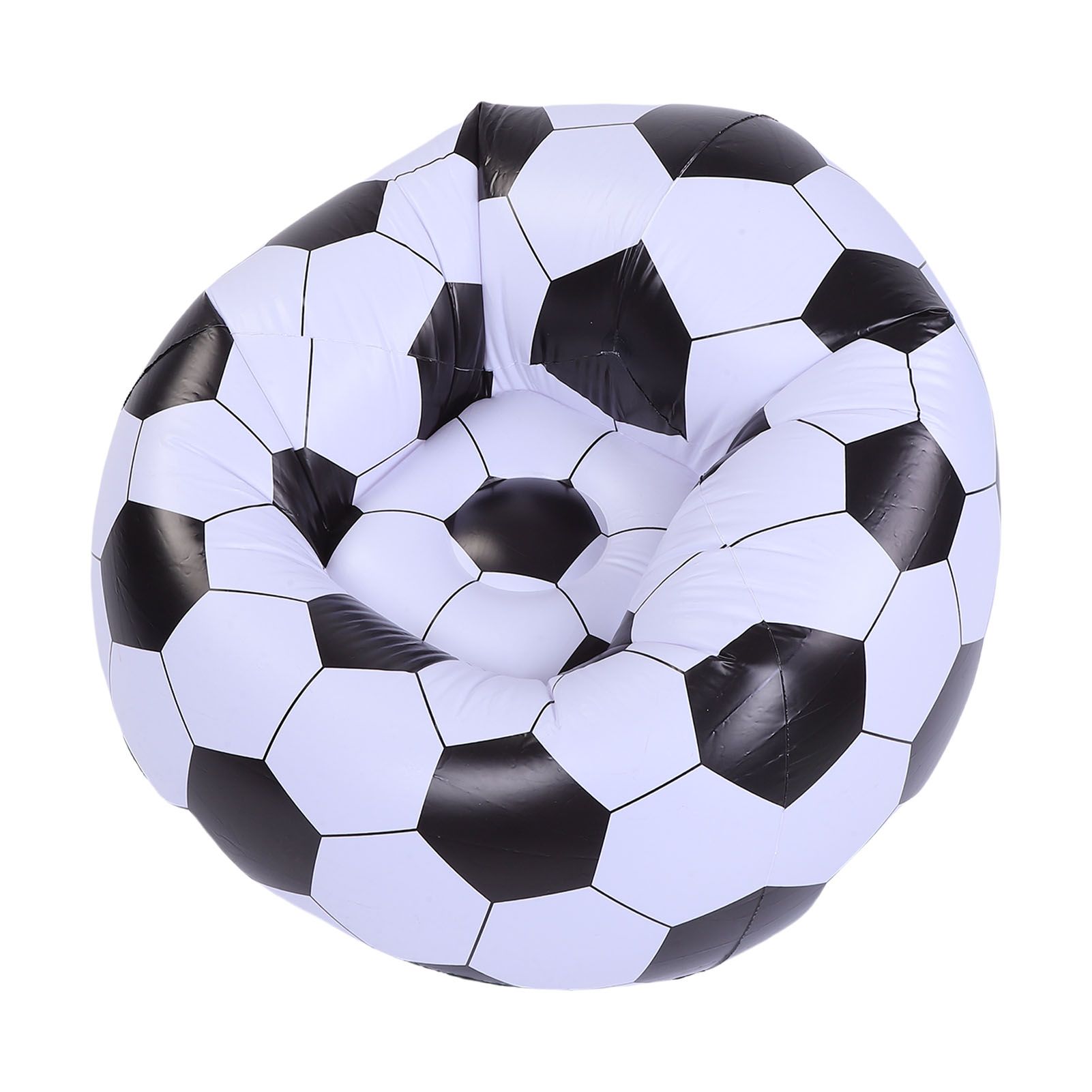 Inflatable Soccer Ball Chair PVC Football Sofa Portable Blow Up Sofa for view 6