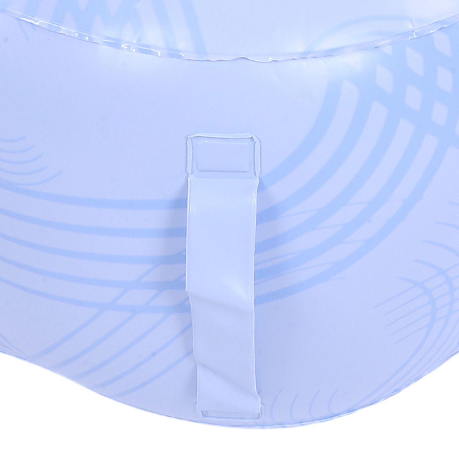 Inflatable Stool Blue Stripe Version Water Proof PVC Portable Inflatable Foot view 5