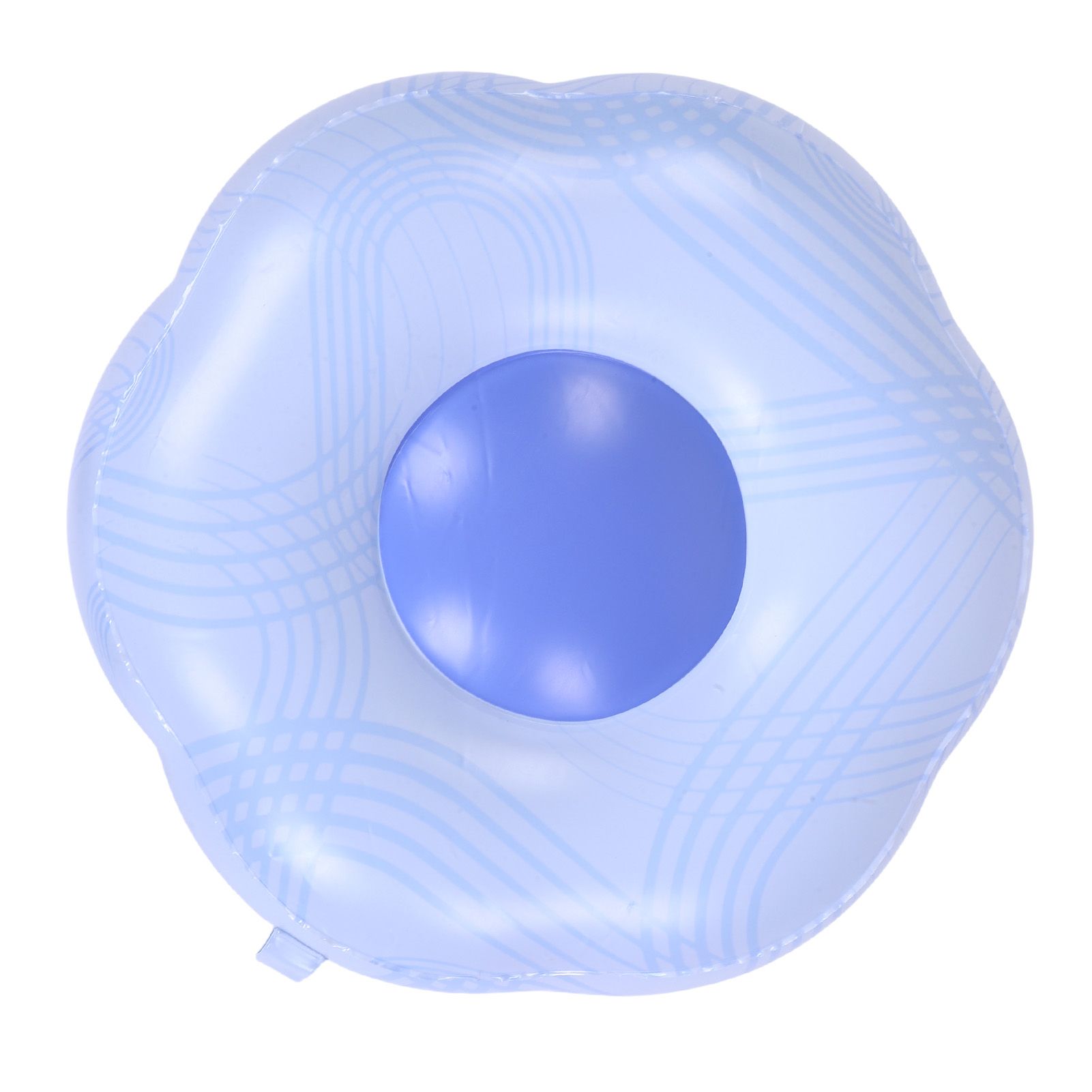 Inflatable Stool Blue Stripe Version Water Proof PVC Portable Inflatable Foot view 9