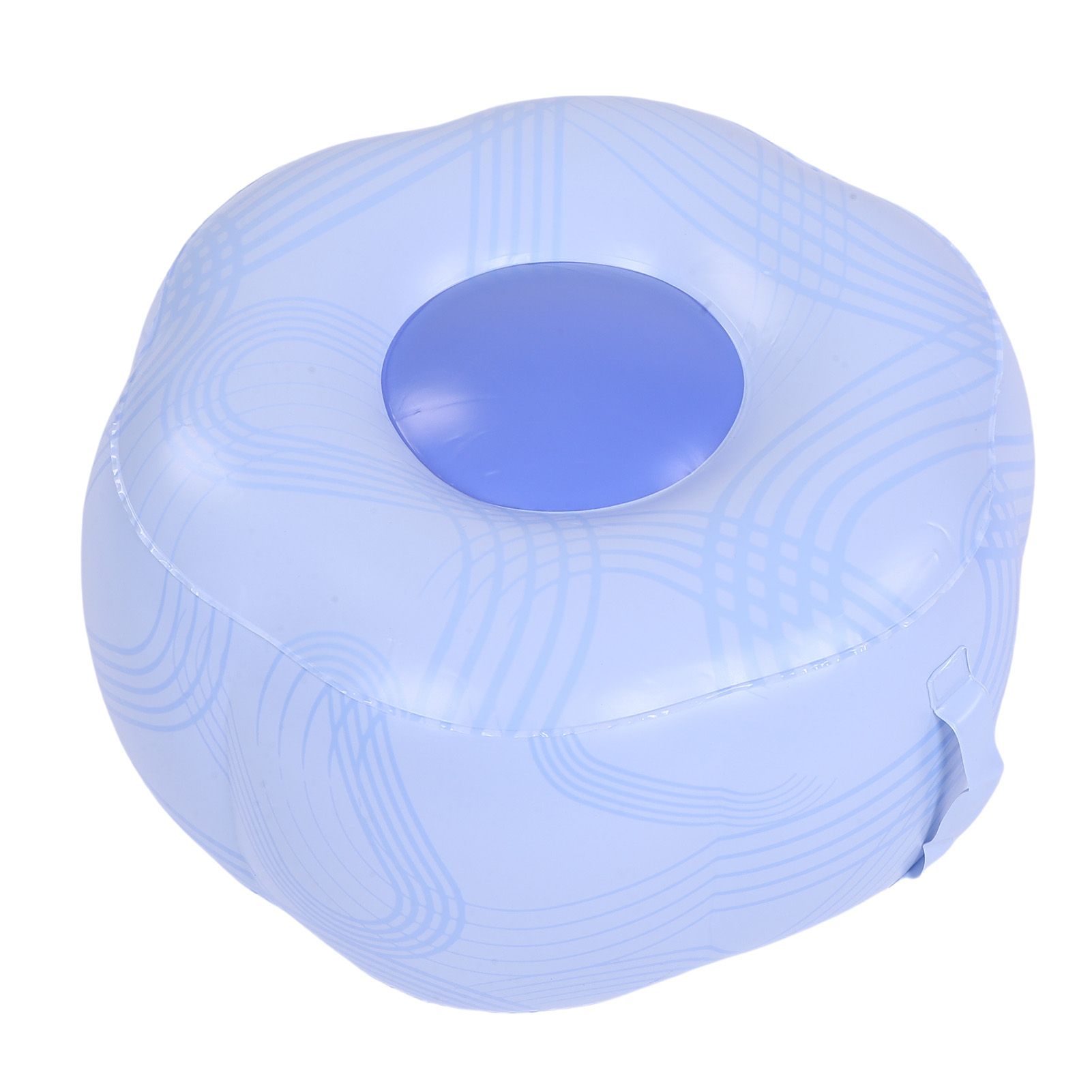 Inflatable Stool Blue Stripe Version Water Proof PVC Portable Inflatable Foot view 10