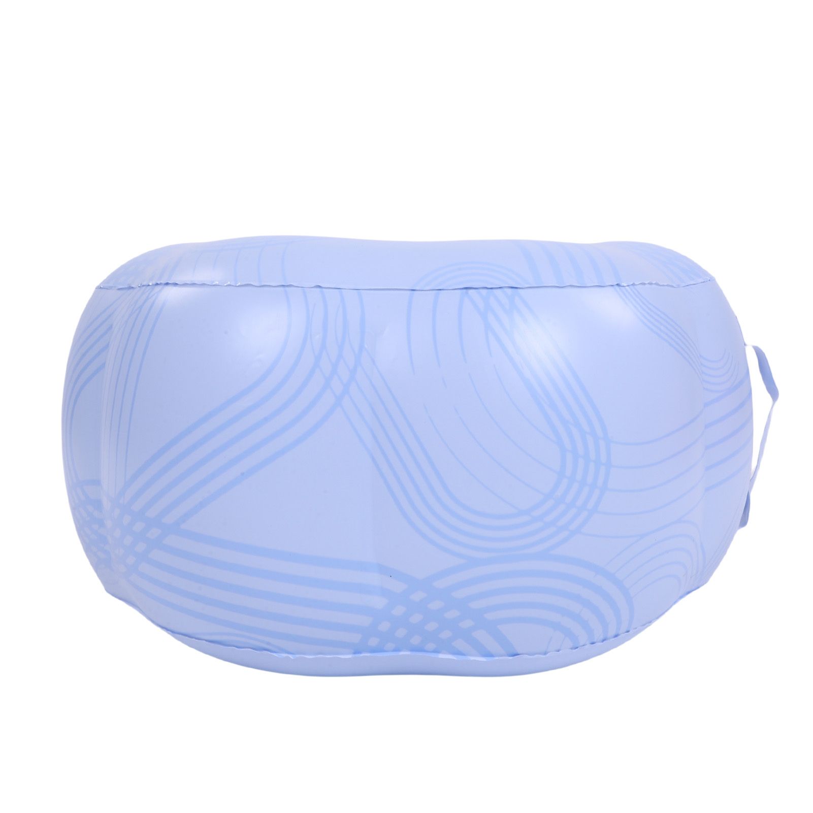 Inflatable Stool Blue Stripe Version Water Proof PVC Portable Inflatable Foot view 11