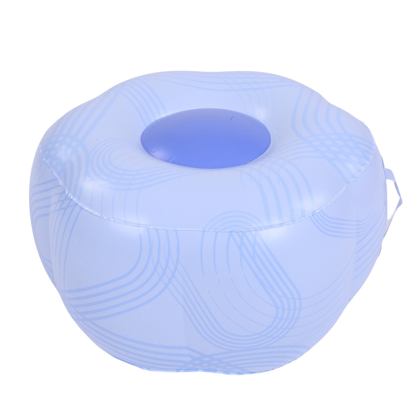 Inflatable Stool Blue Stripe Version Water Proof PVC Portable Inflatable Foot view 12