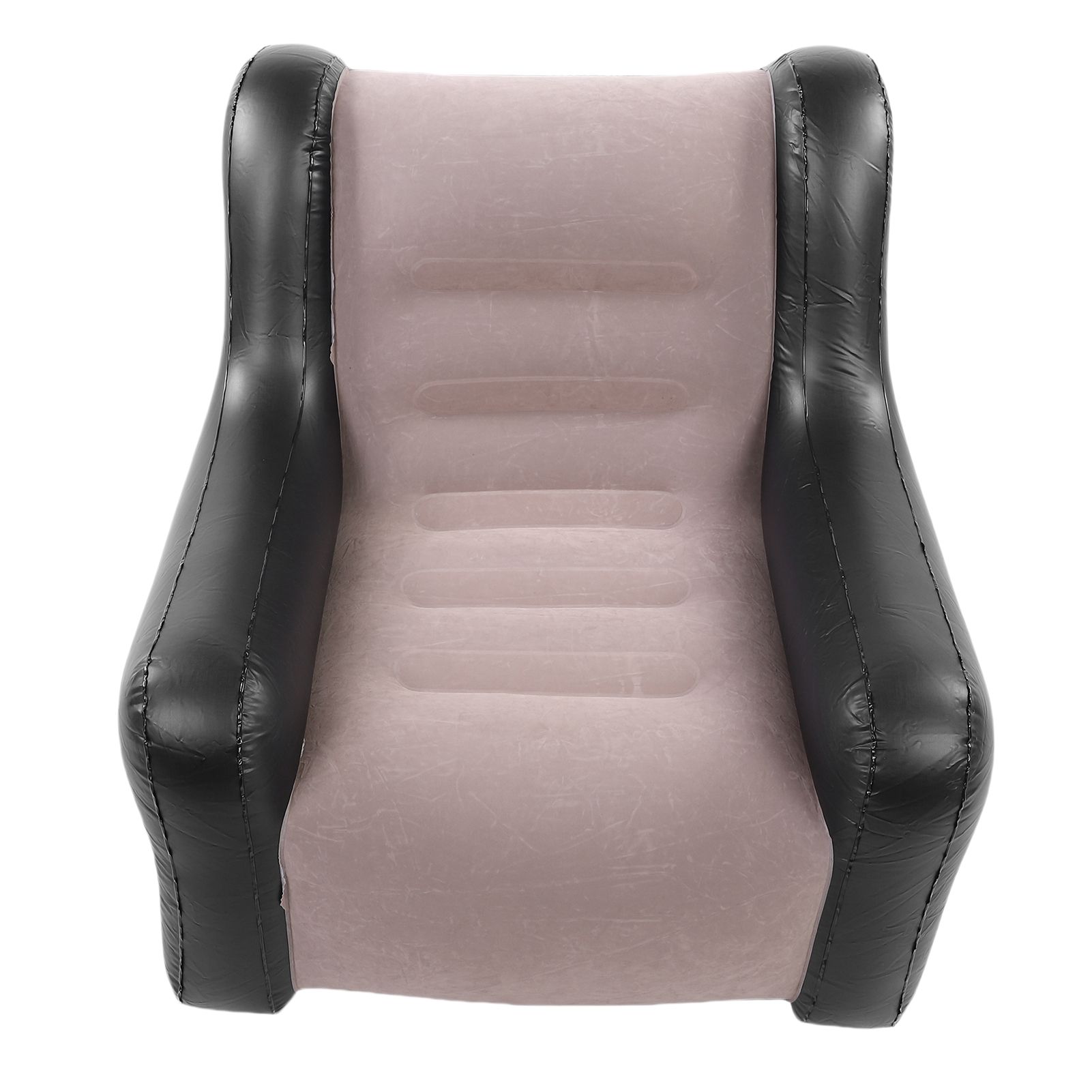 Inflatable Couch with Armrest PVC Flocking Blow Up Lounger Chair Folding