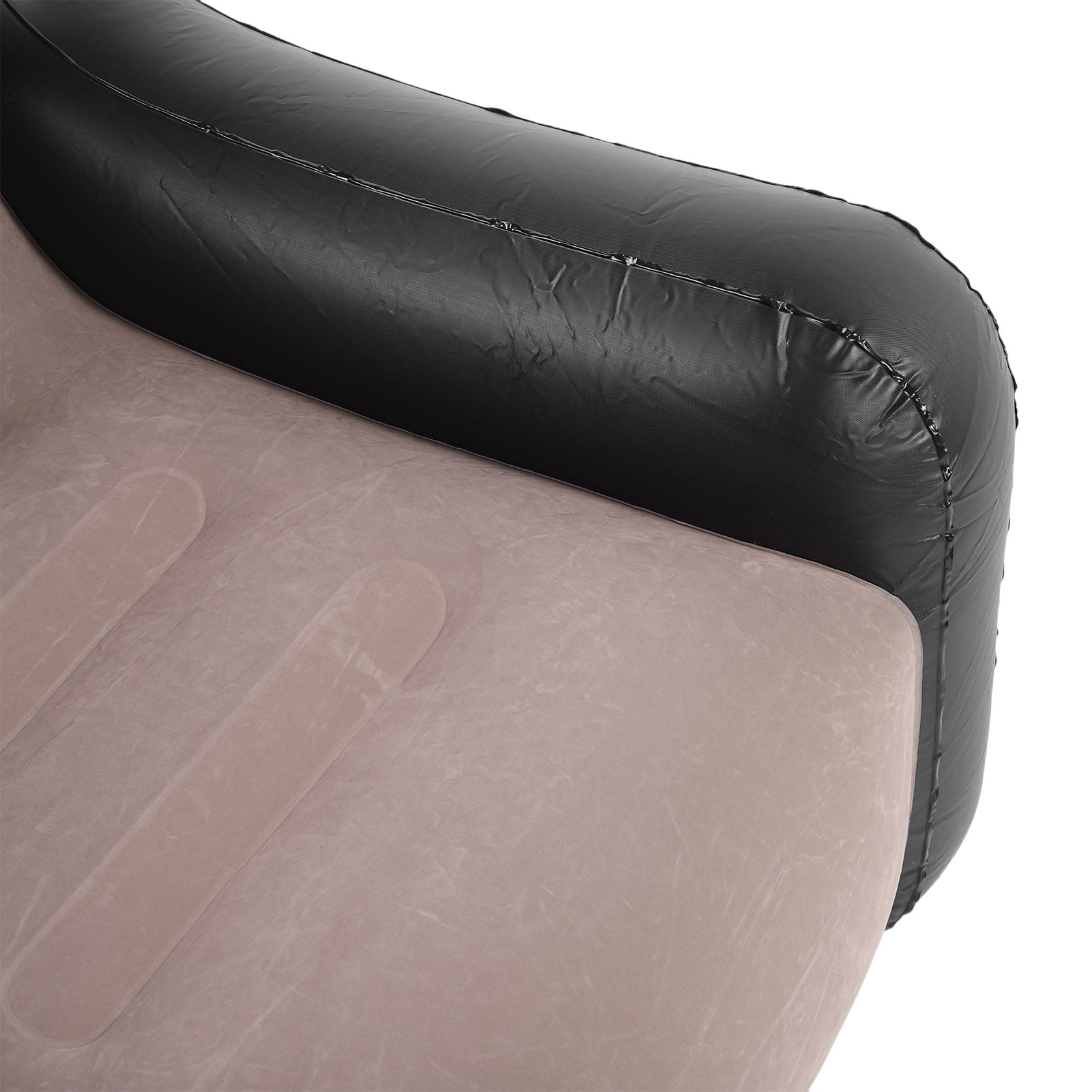 Inflatable Couch with Armrest PVC Flocking Blow Up Lounger Chair Folding view 2