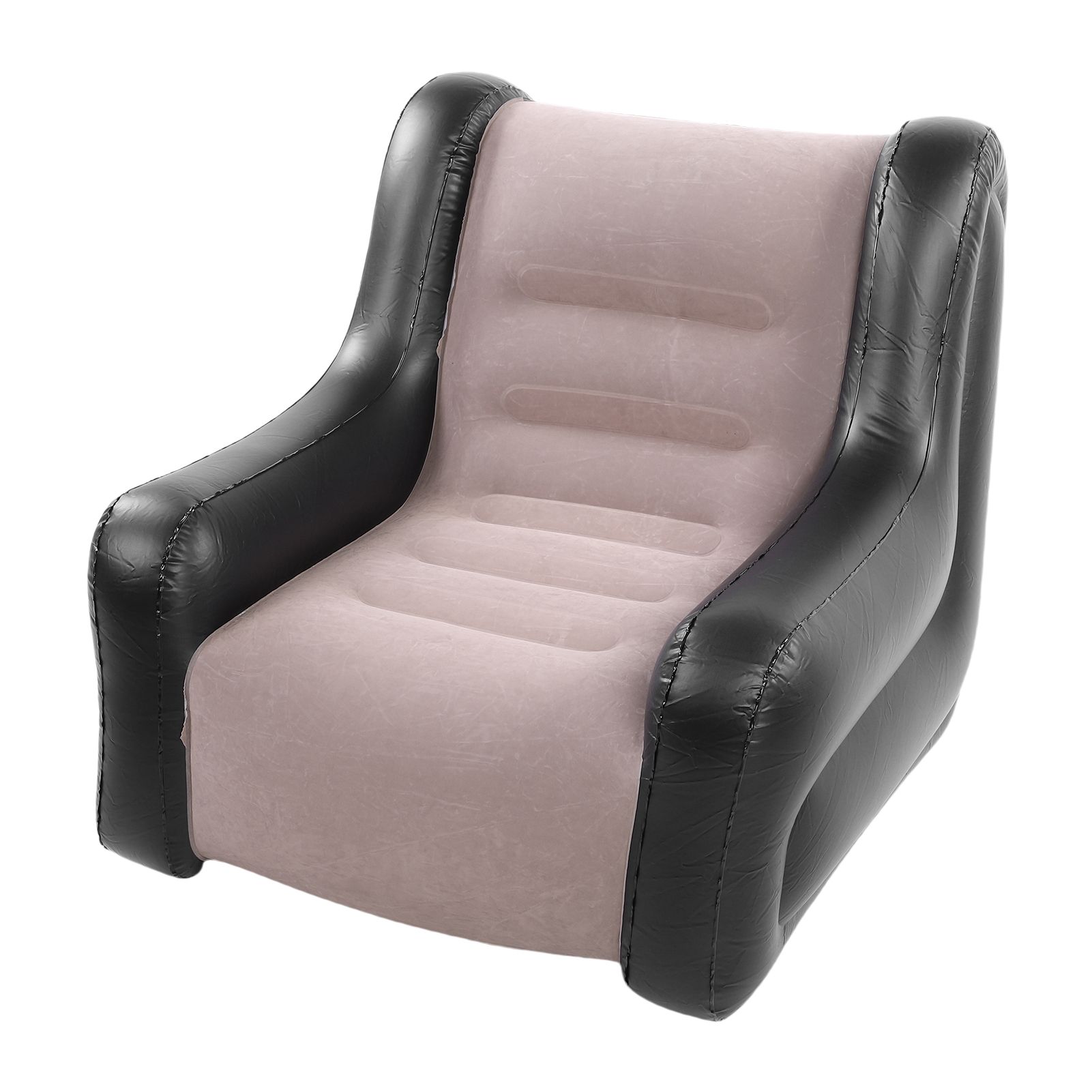 Inflatable Couch with Armrest PVC Flocking Blow Up Lounger Chair Folding view 8