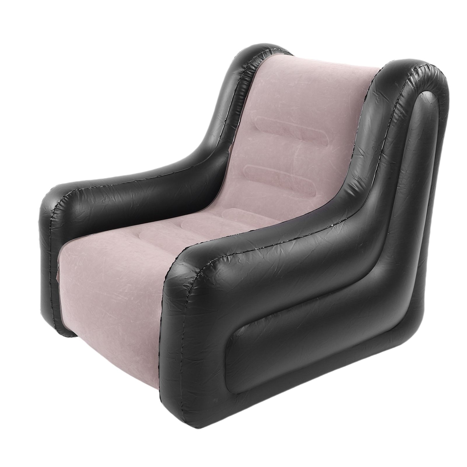 Inflatable Couch with Armrest PVC Flocking Blow Up Lounger Chair Folding view 9
