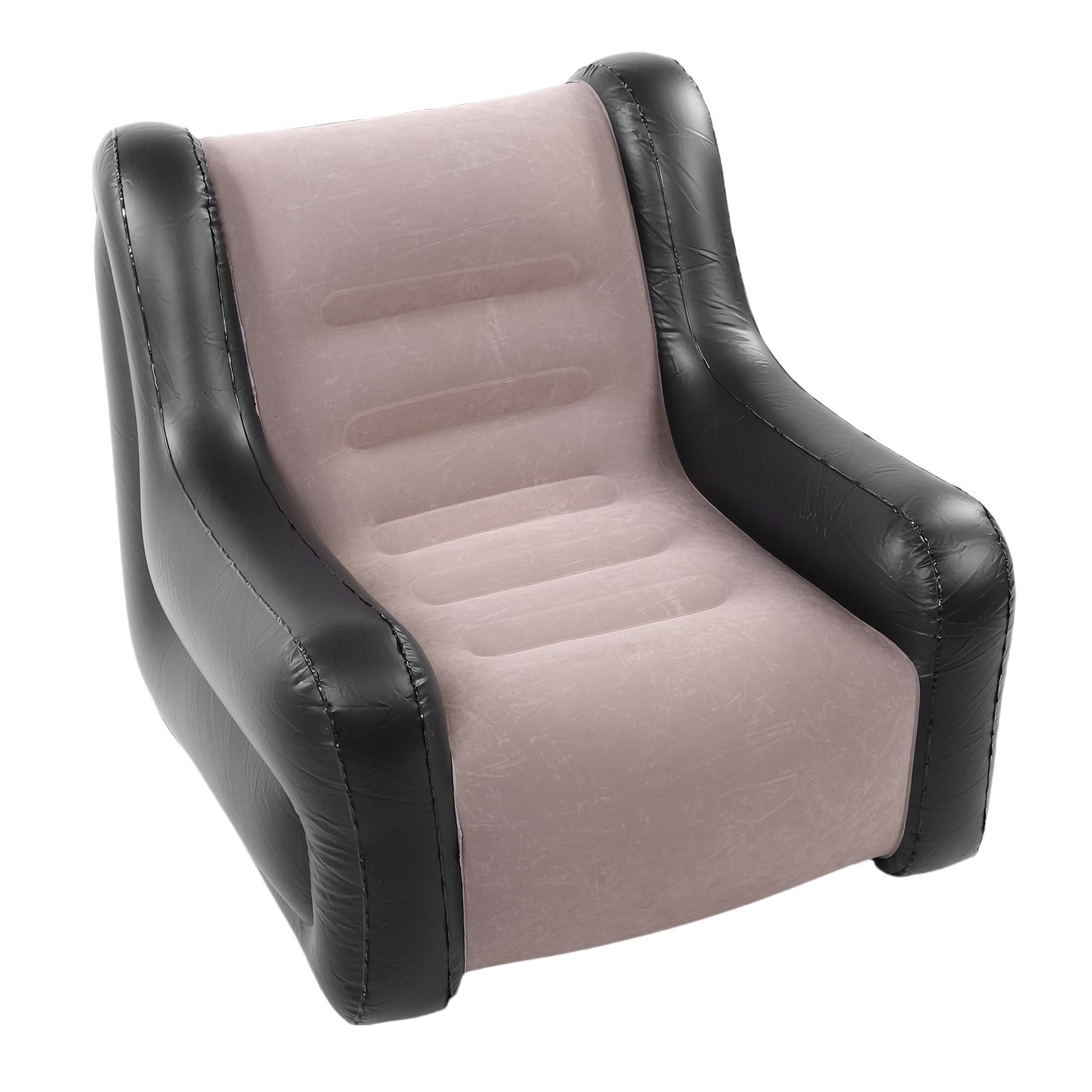 Inflatable Couch with Armrest PVC Flocking Blow Up Lounger Chair Folding view 11
