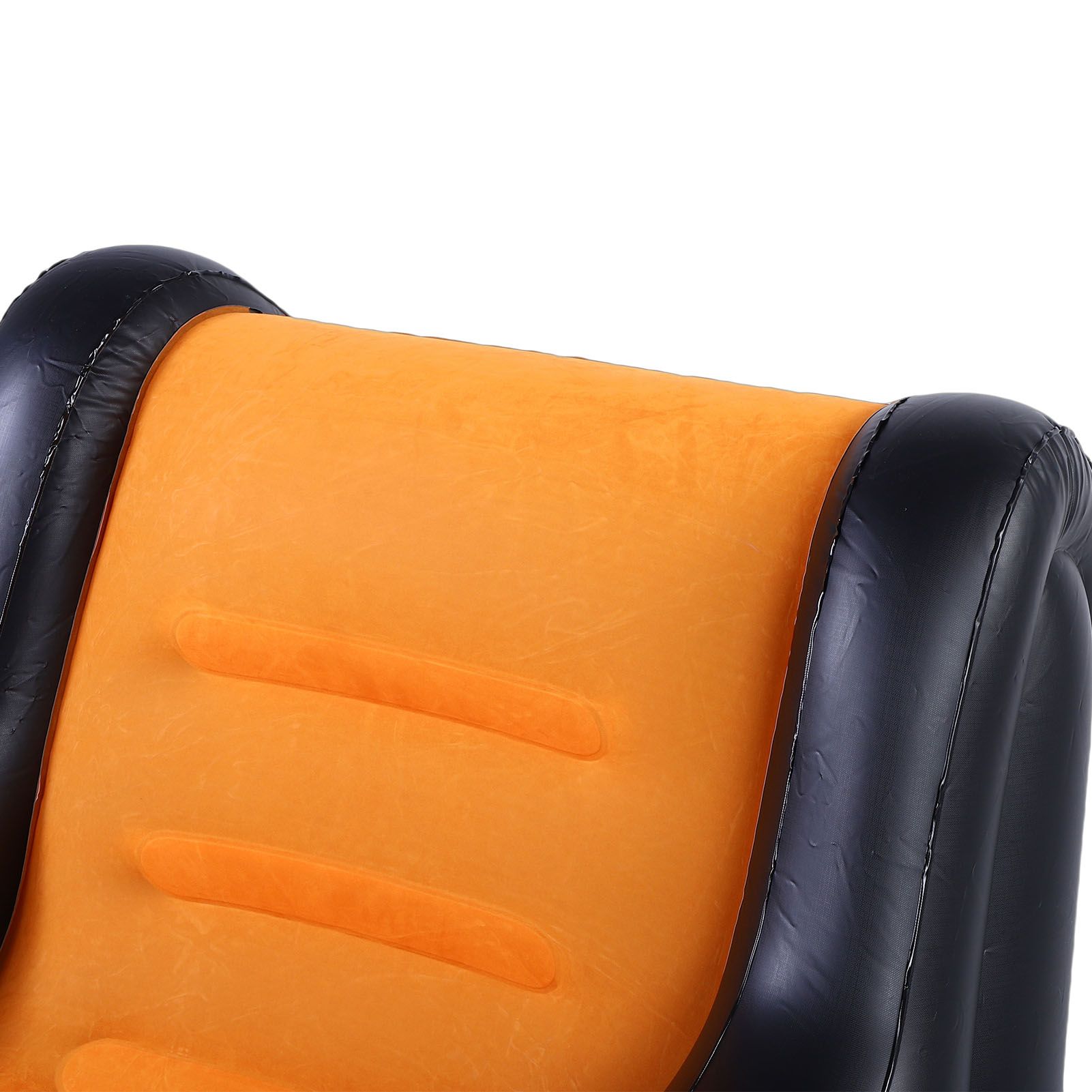 Inflatable Couch Single Sofa PVC Flocking Blow Up Sofa Chair with Armrest for view 2