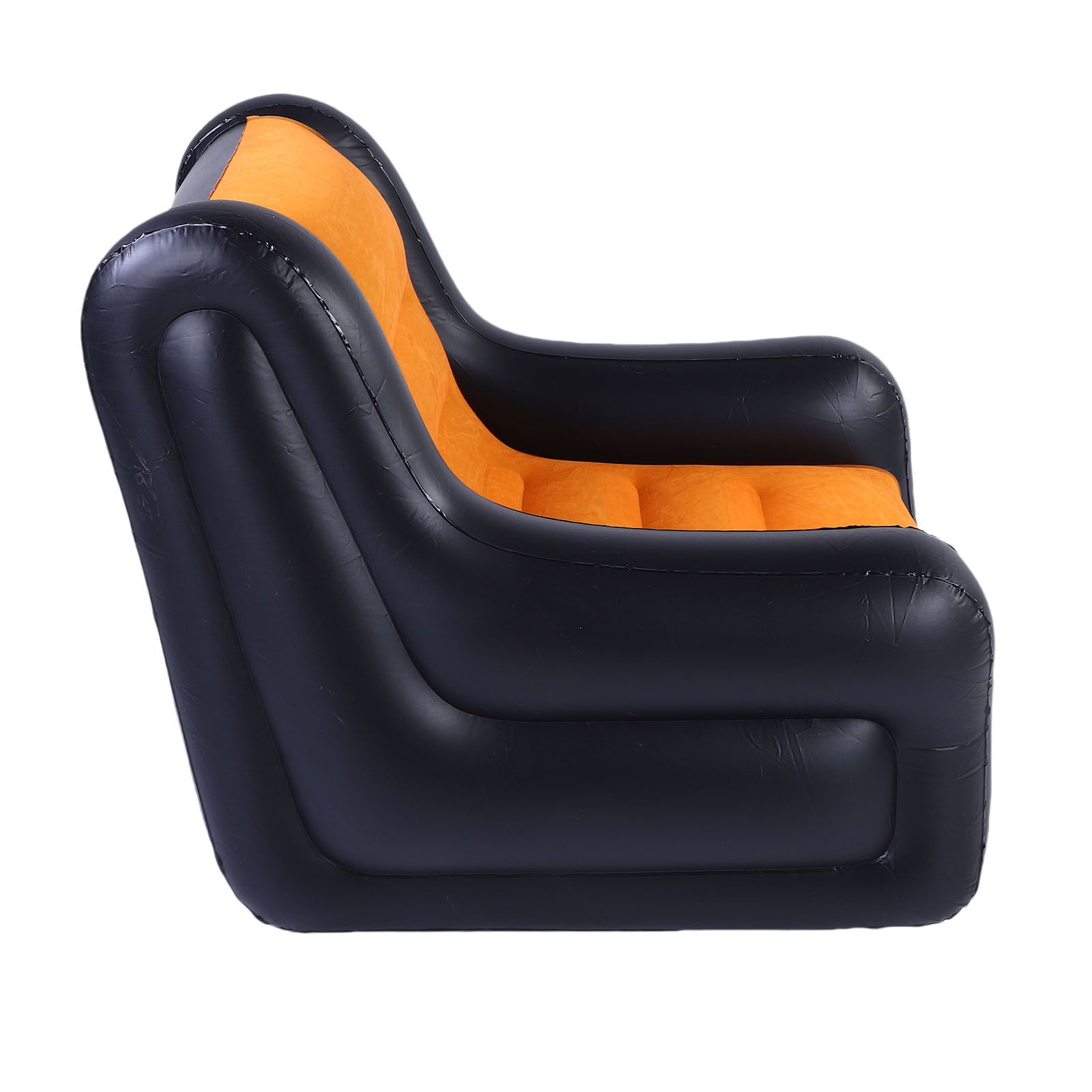 Inflatable Couch Single Sofa PVC Flocking Blow Up Sofa Chair with Armrest for view 9