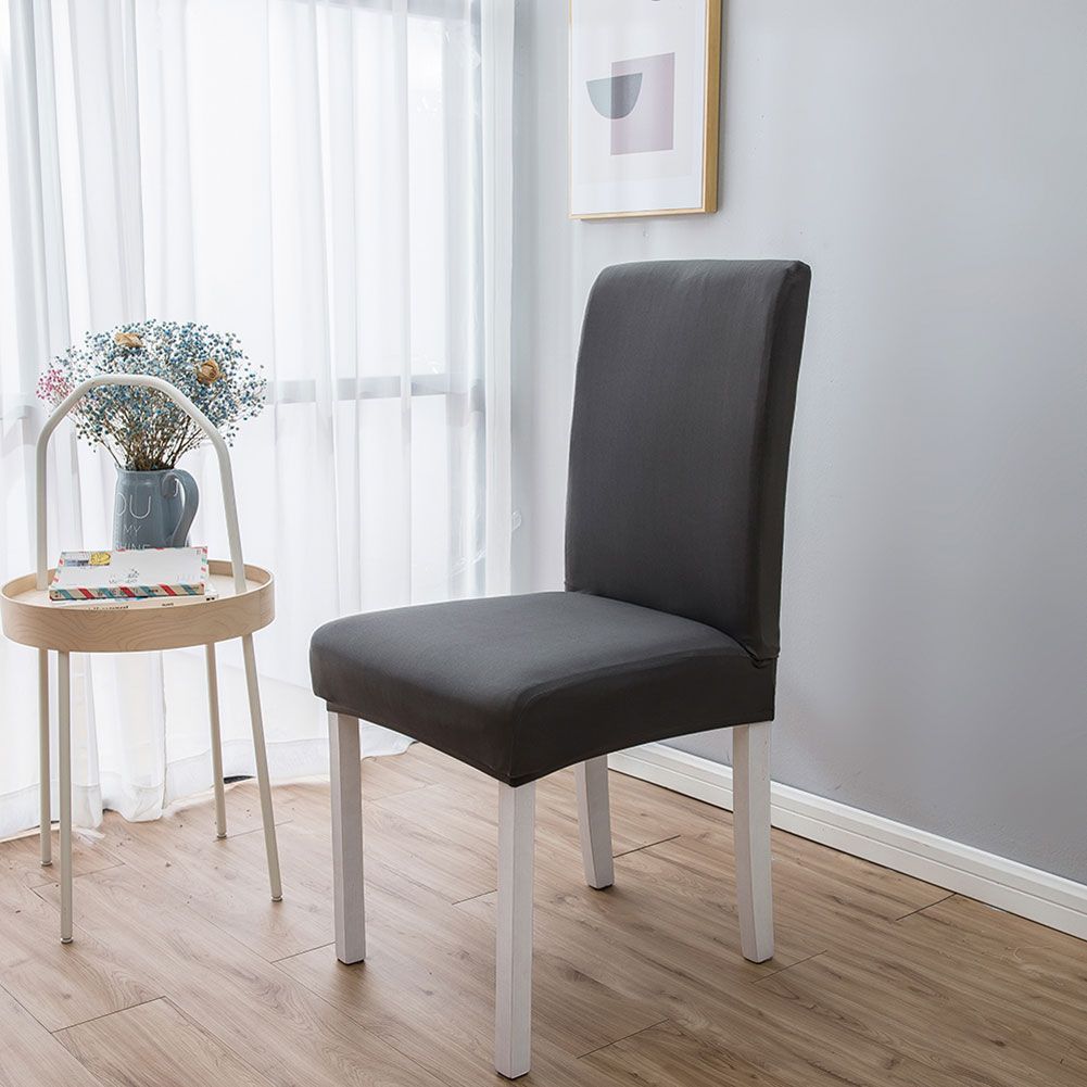 6Pcs Elegant Simple Style Polyester Elastic Chair Cover Furniture Accessories view 5